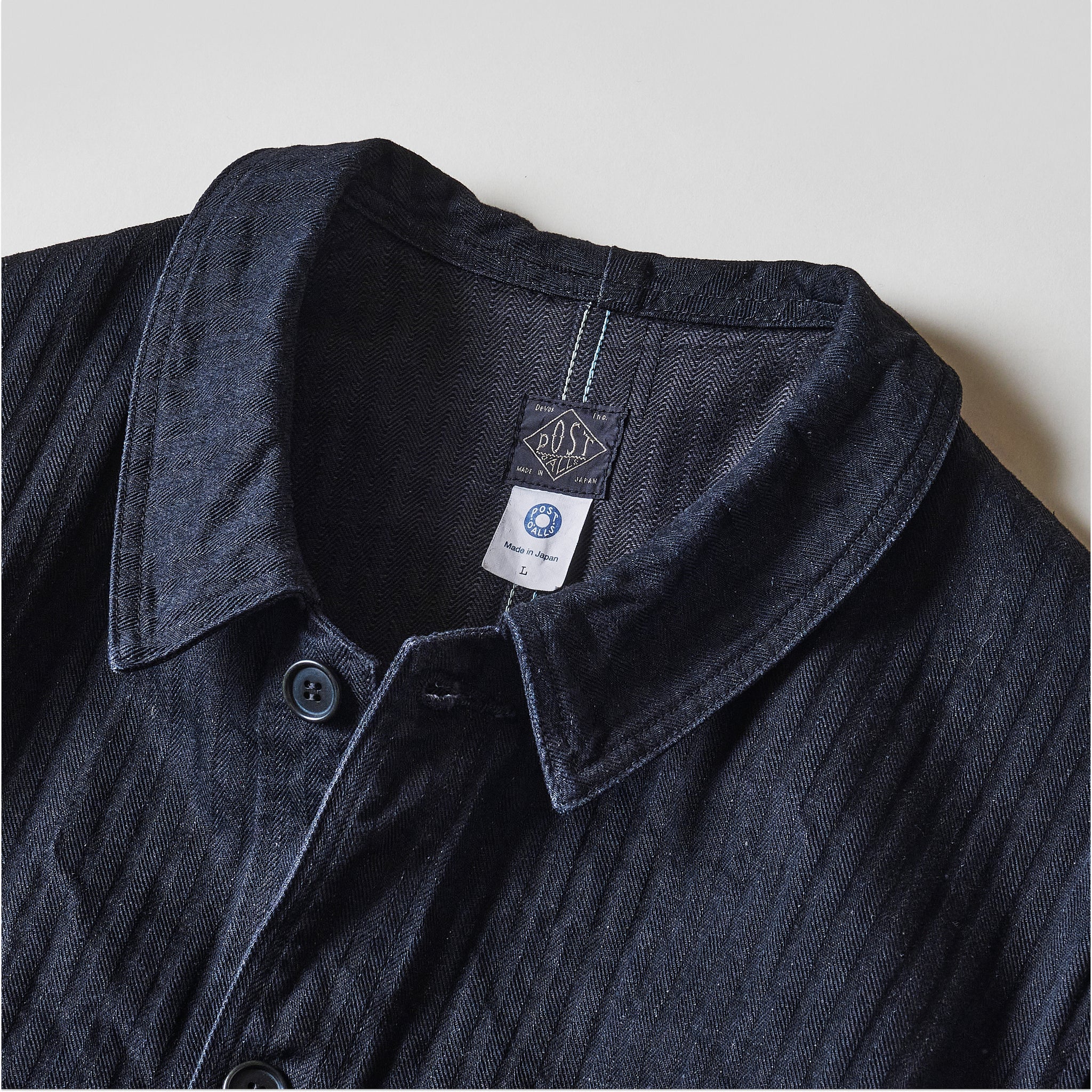 #3119-HBB POS-Travail : herringbone denim black