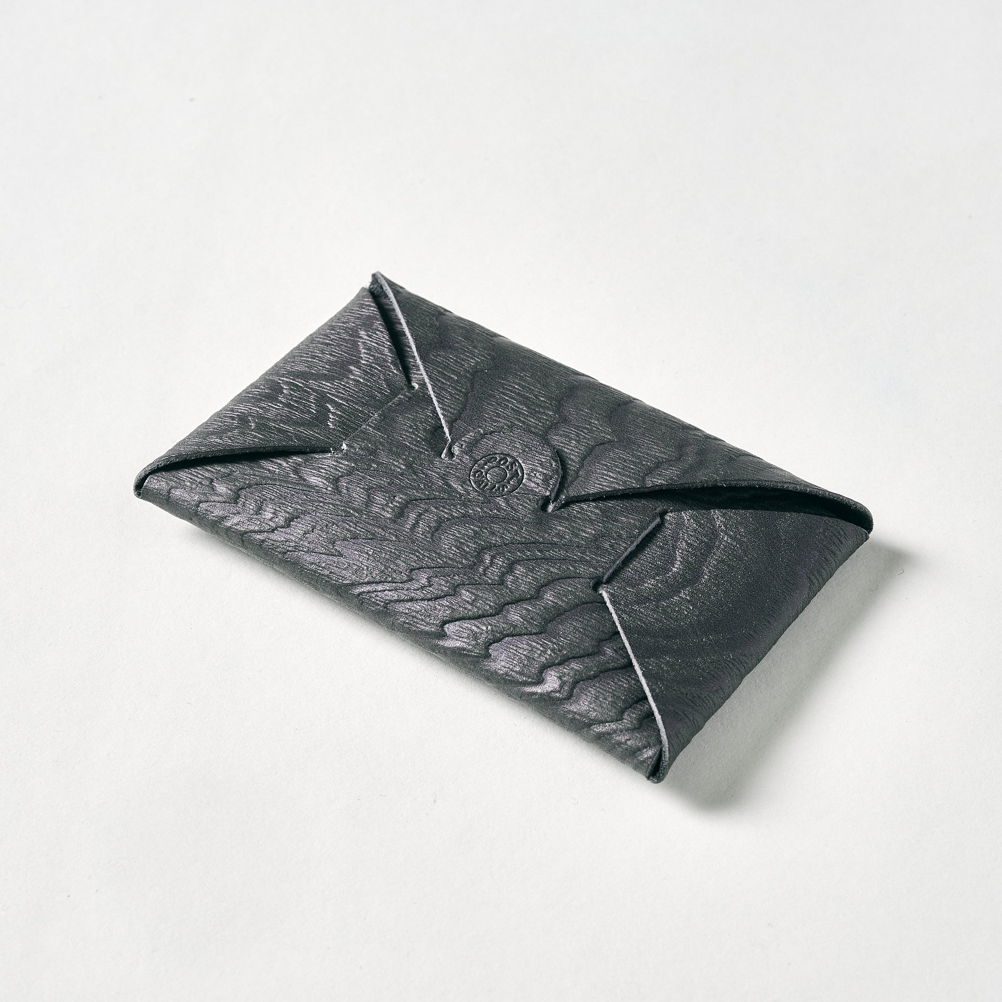 #4302-PT Plywood Leather Card Case : plywood leather taupe