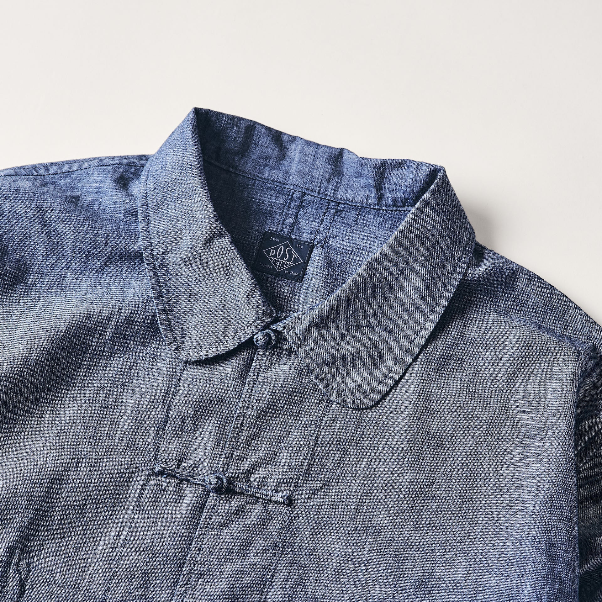 #3107-CC POST Chinois : classic chambray indigo