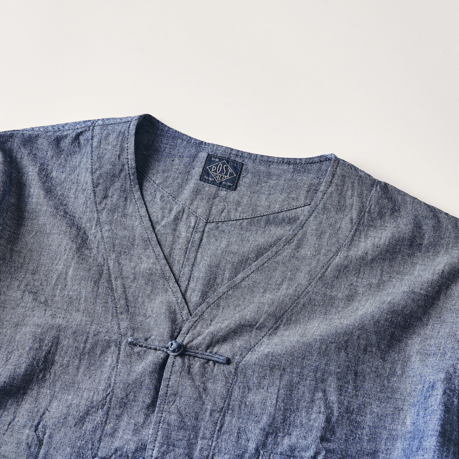 #3109-CC POST Chinois DV : classic chambray indigo