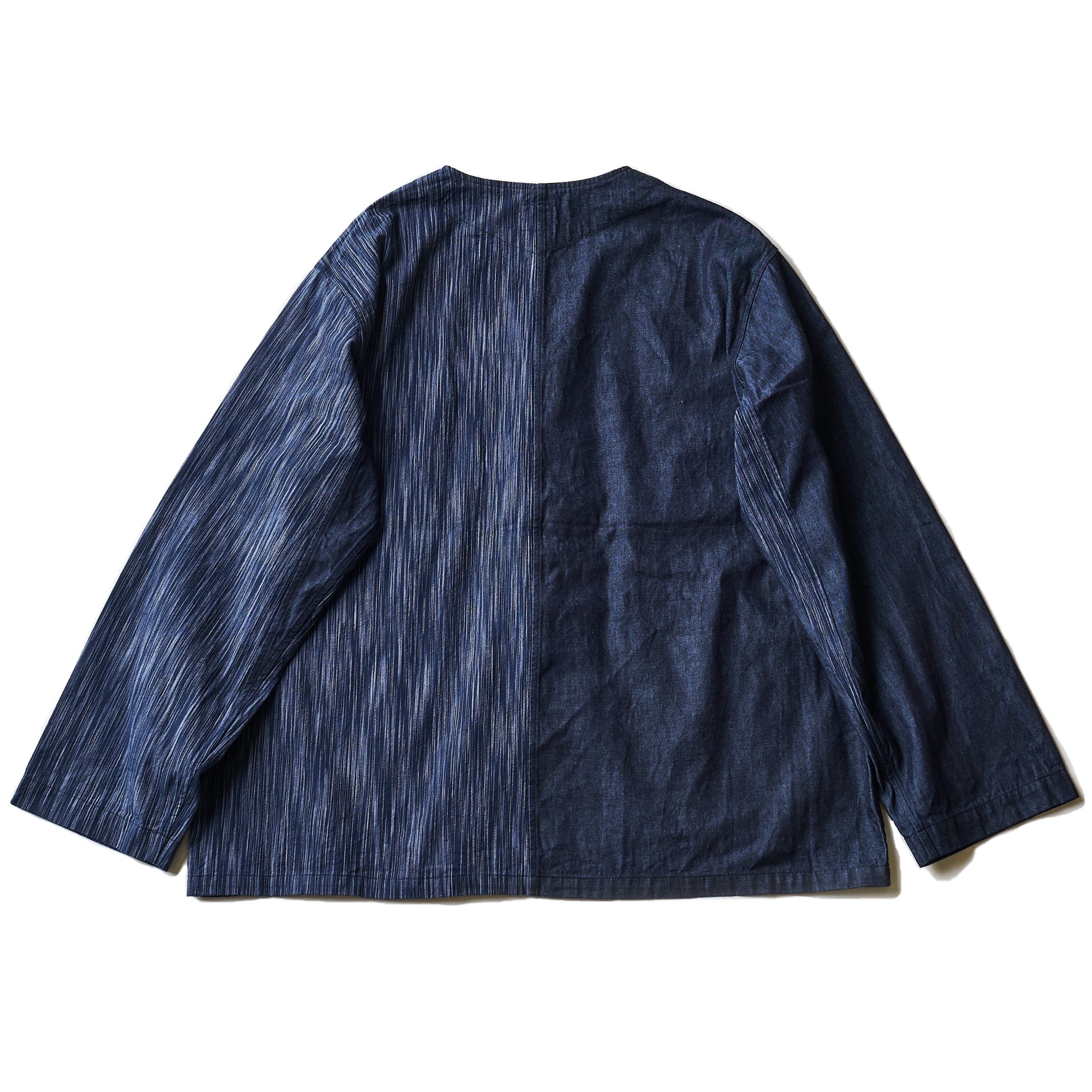 #3109-XX POST Chinois DV : denim x ikat combo indigo