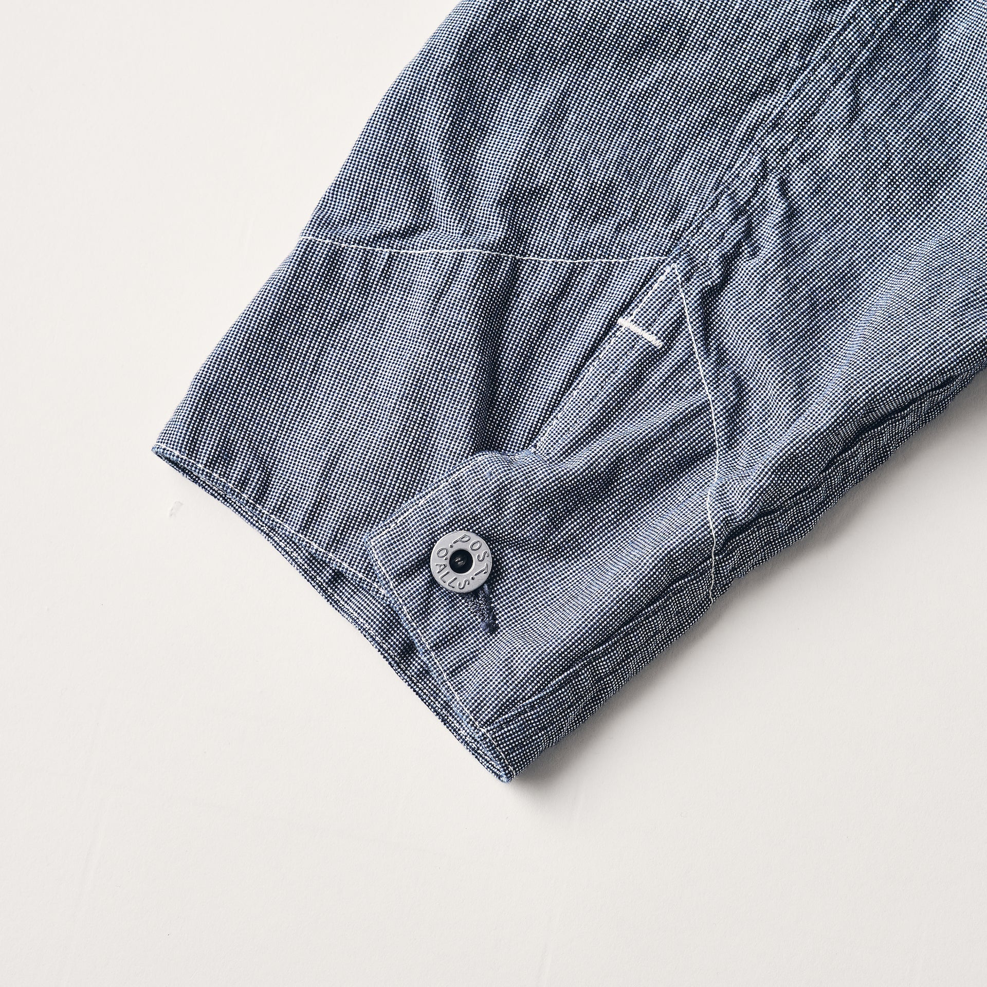 #3113-VP POST 43 : vintage pincheck indigo