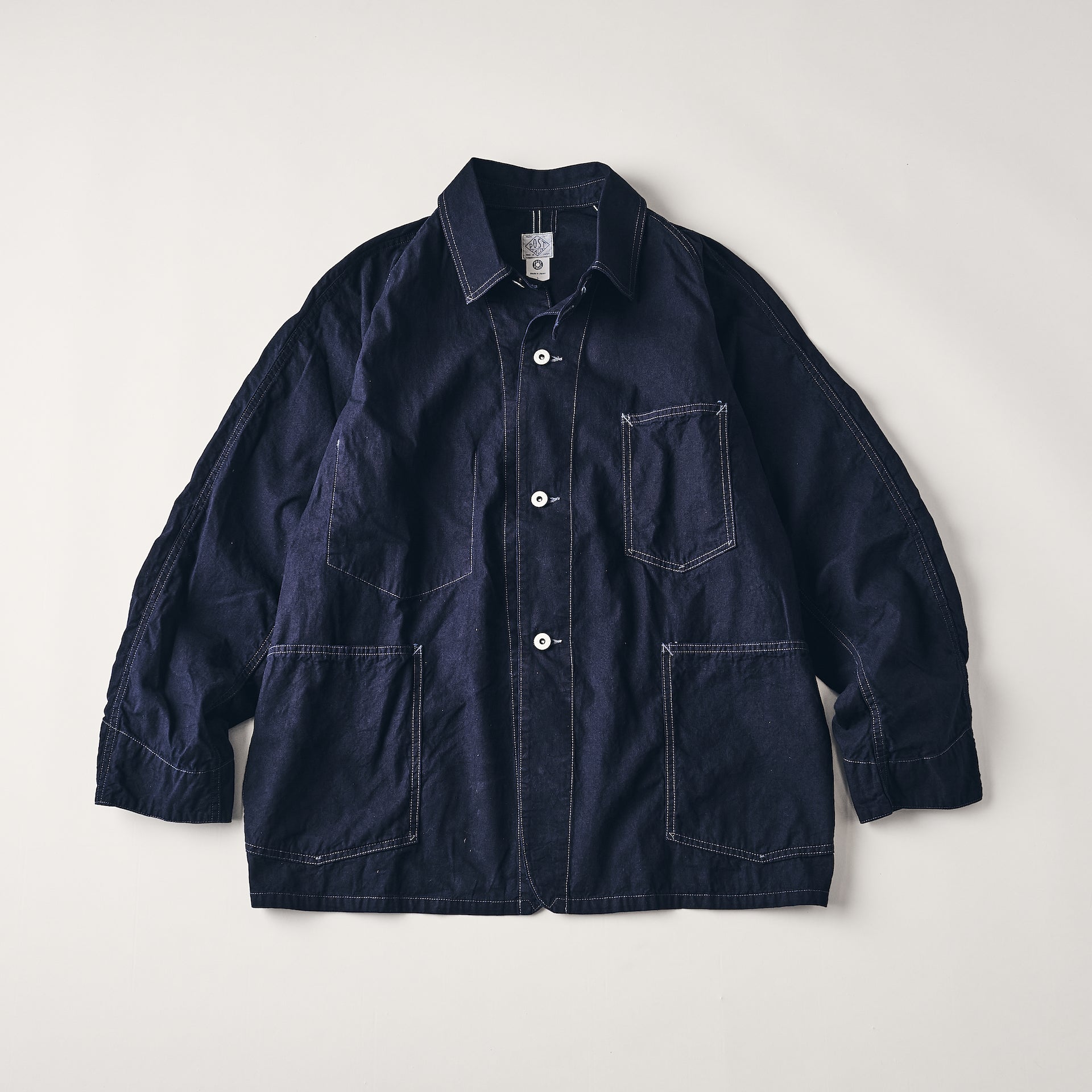 #3113-VSI POST 43 : vintage sheeting indigo