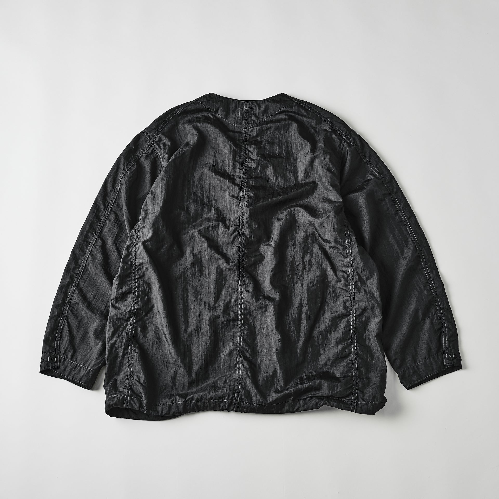 #3115-CTB DEE V : crinkle nylon taffeta black