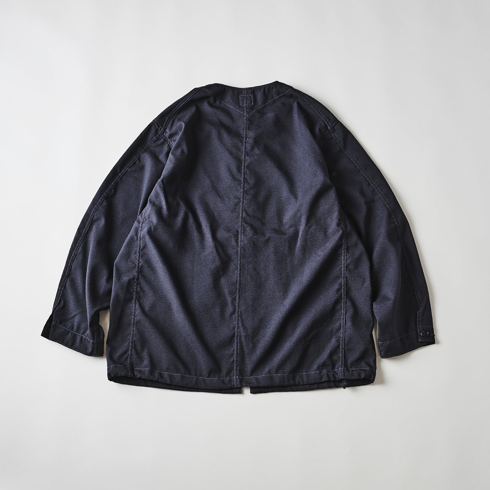 #3115-PSB DEE V : poly seersucker black