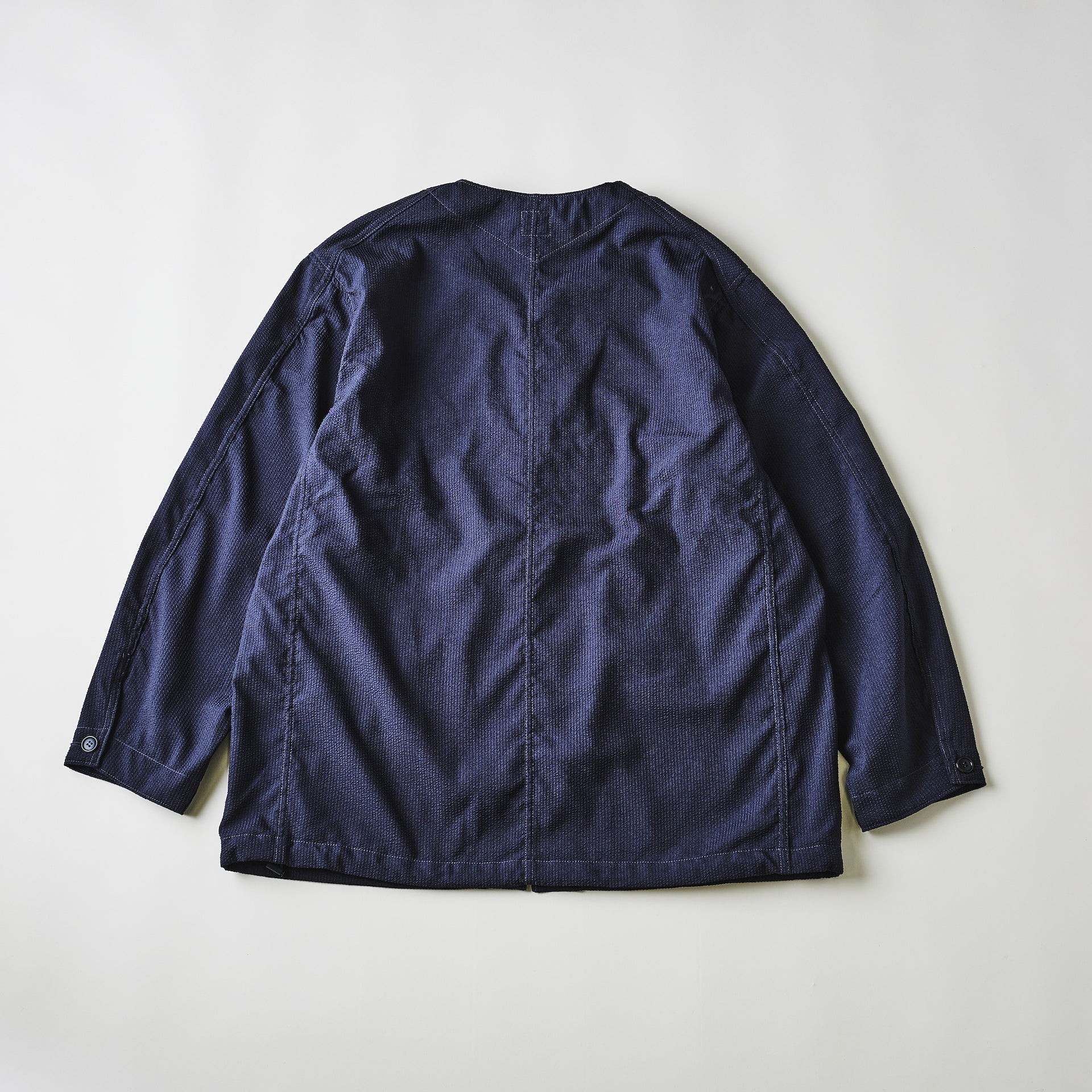 #3115-PSN DEE V : poly seersucker navy