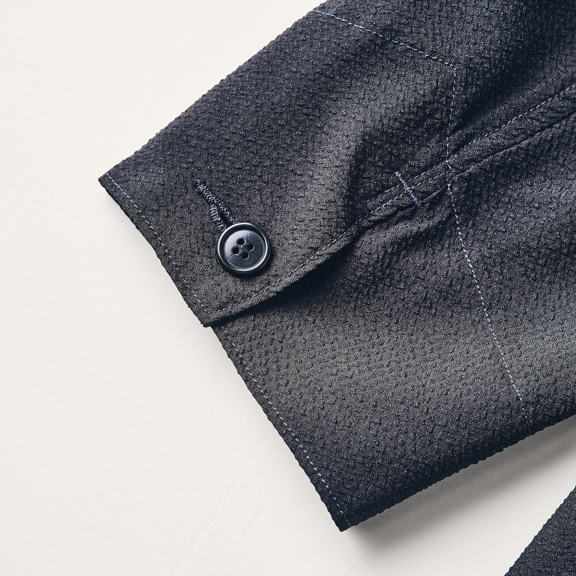 #3116-PSB OK Rider 4 : poly seersucker black