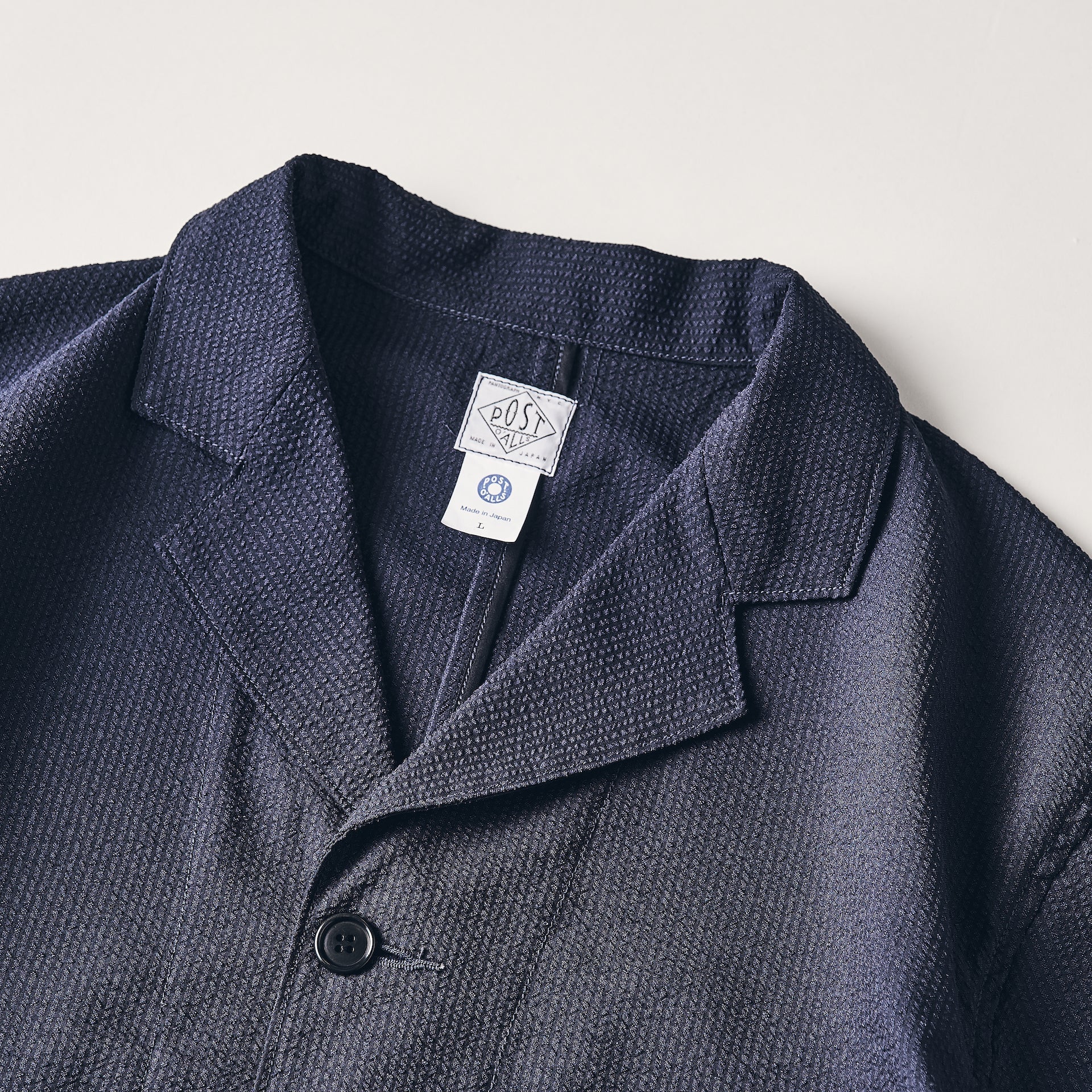 #3116-PSN OK Rider 4 : poly seersucker navy