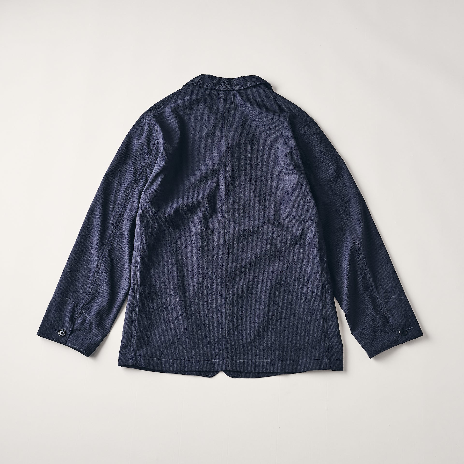 #3116-PSN OK Rider 4 : poly seersucker navy
