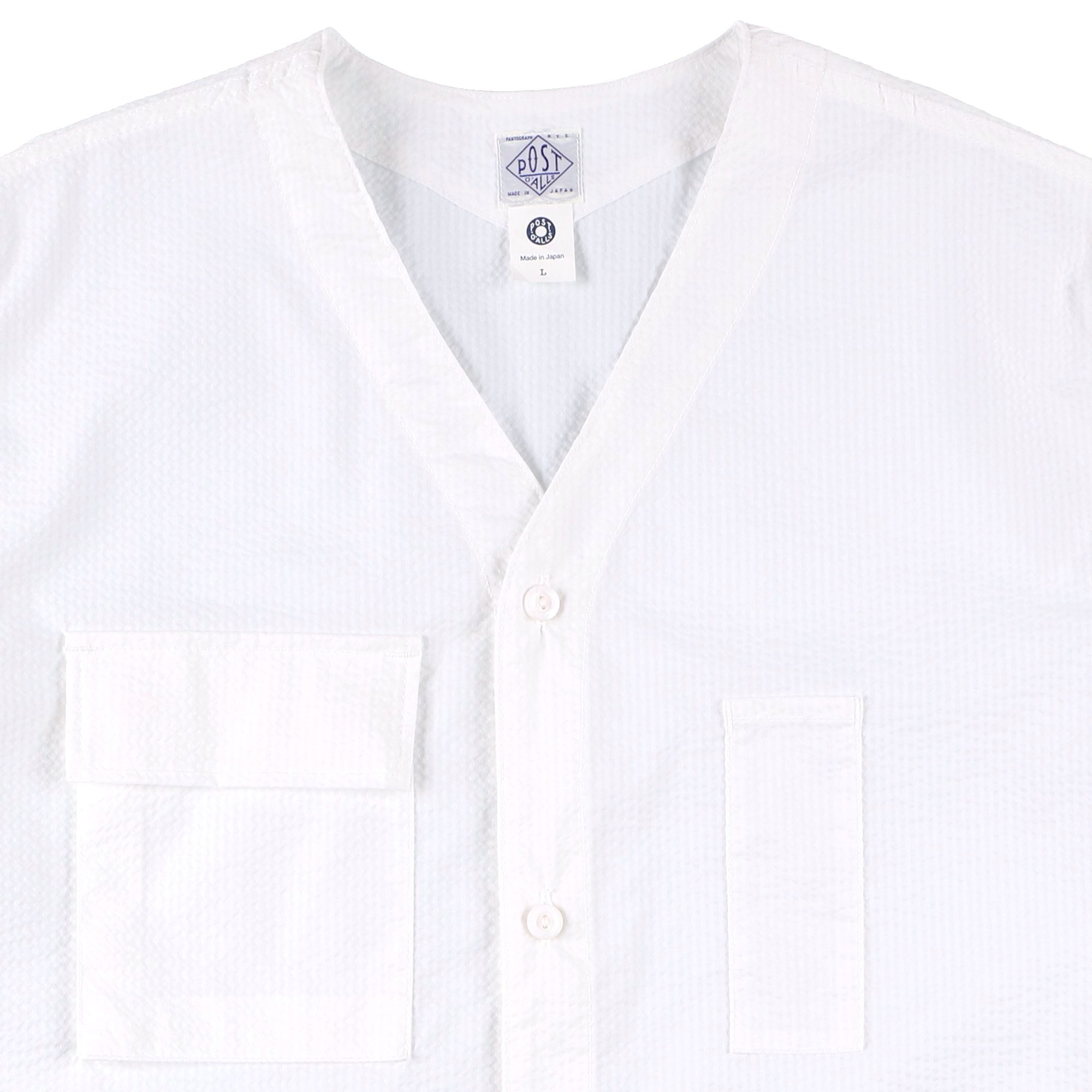 #3204 BDU Shirt PCS3 : P/C seersucker white