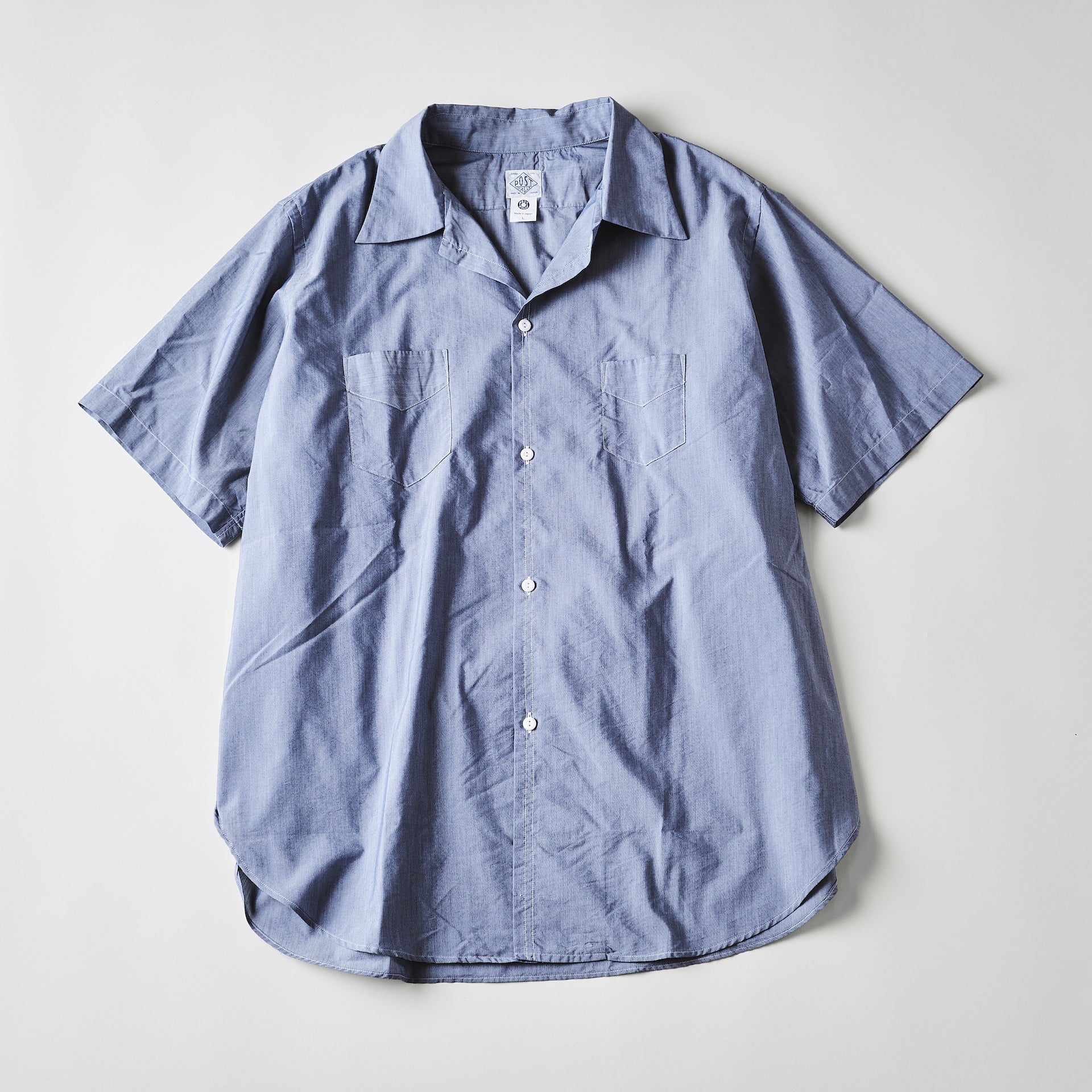 #3211S-FC NEUTRA 3 S/S : feather chambray indigo
