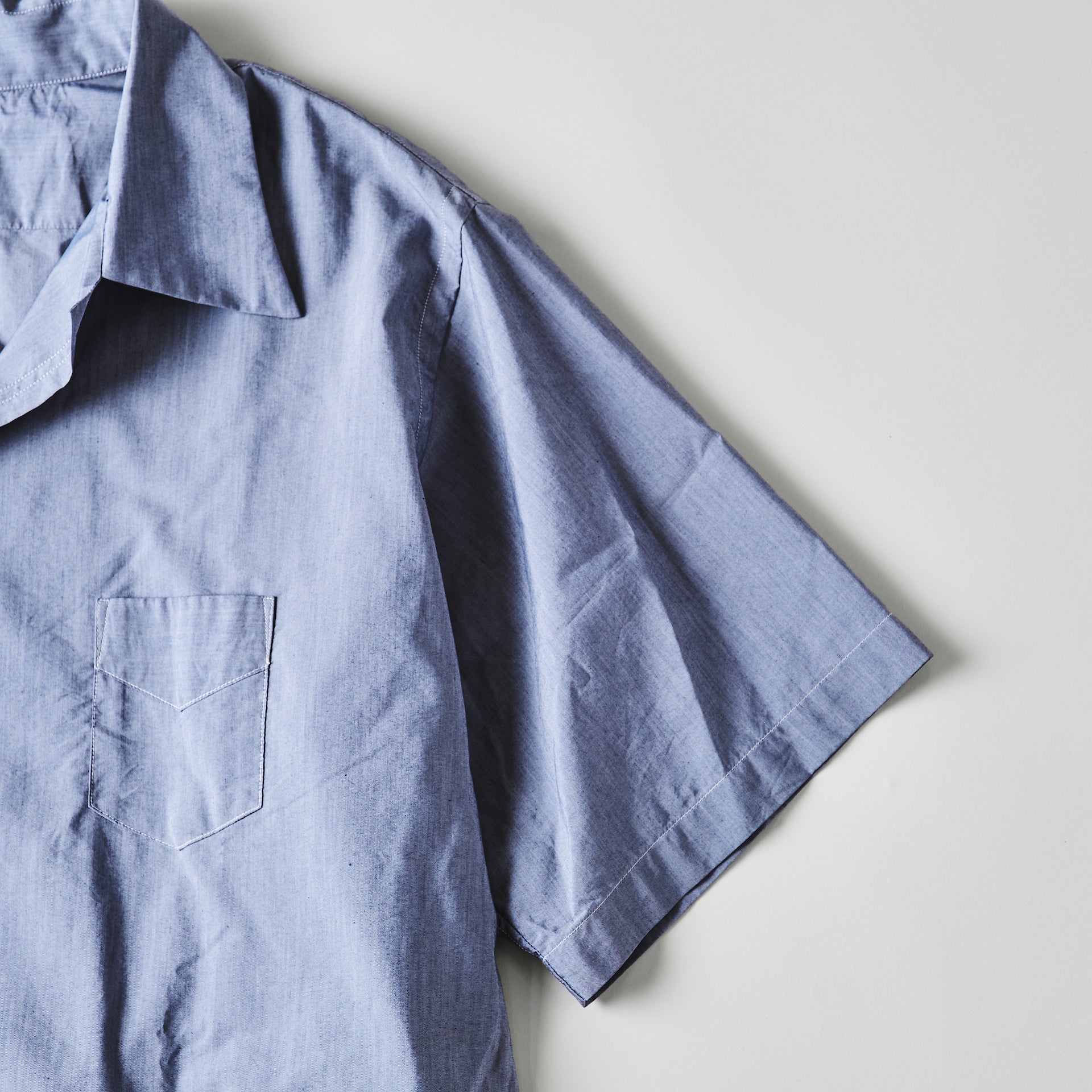 #3211S-FC NEUTRA 3 S/S : feather chambray indigo