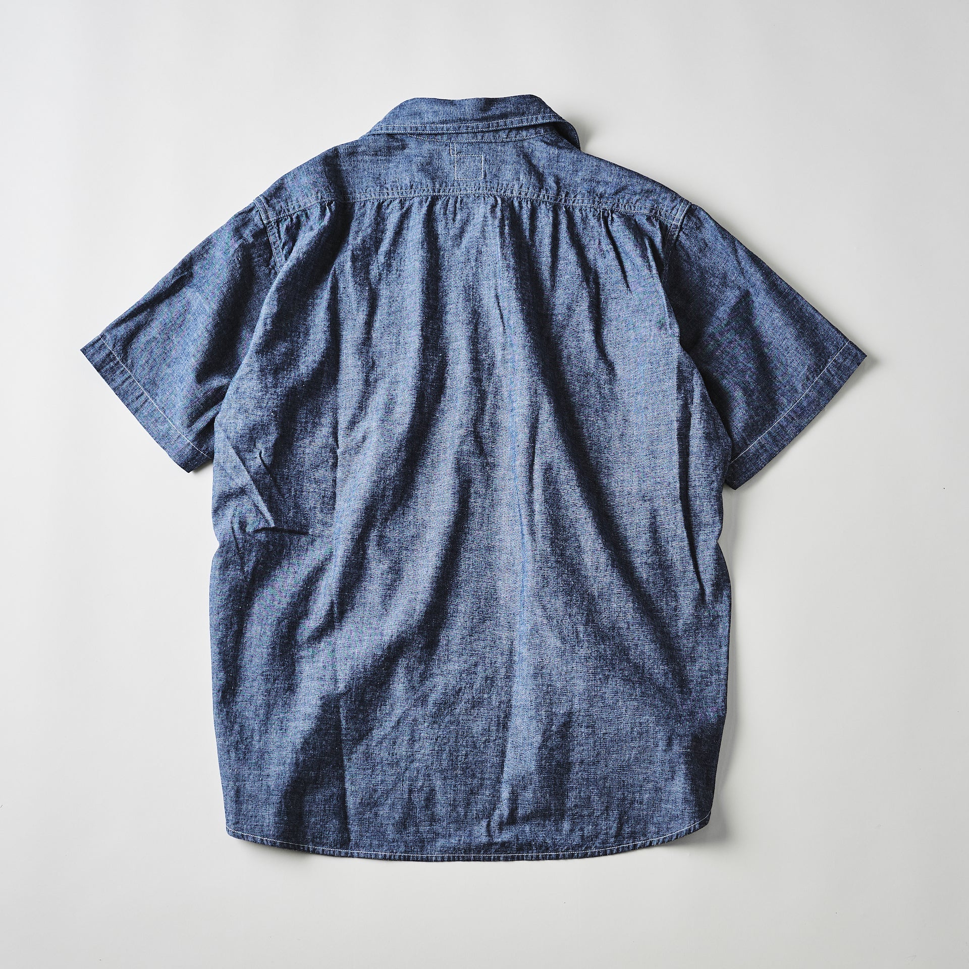 #3213S-CC NAVY CUT S/S : classic chambray indigo