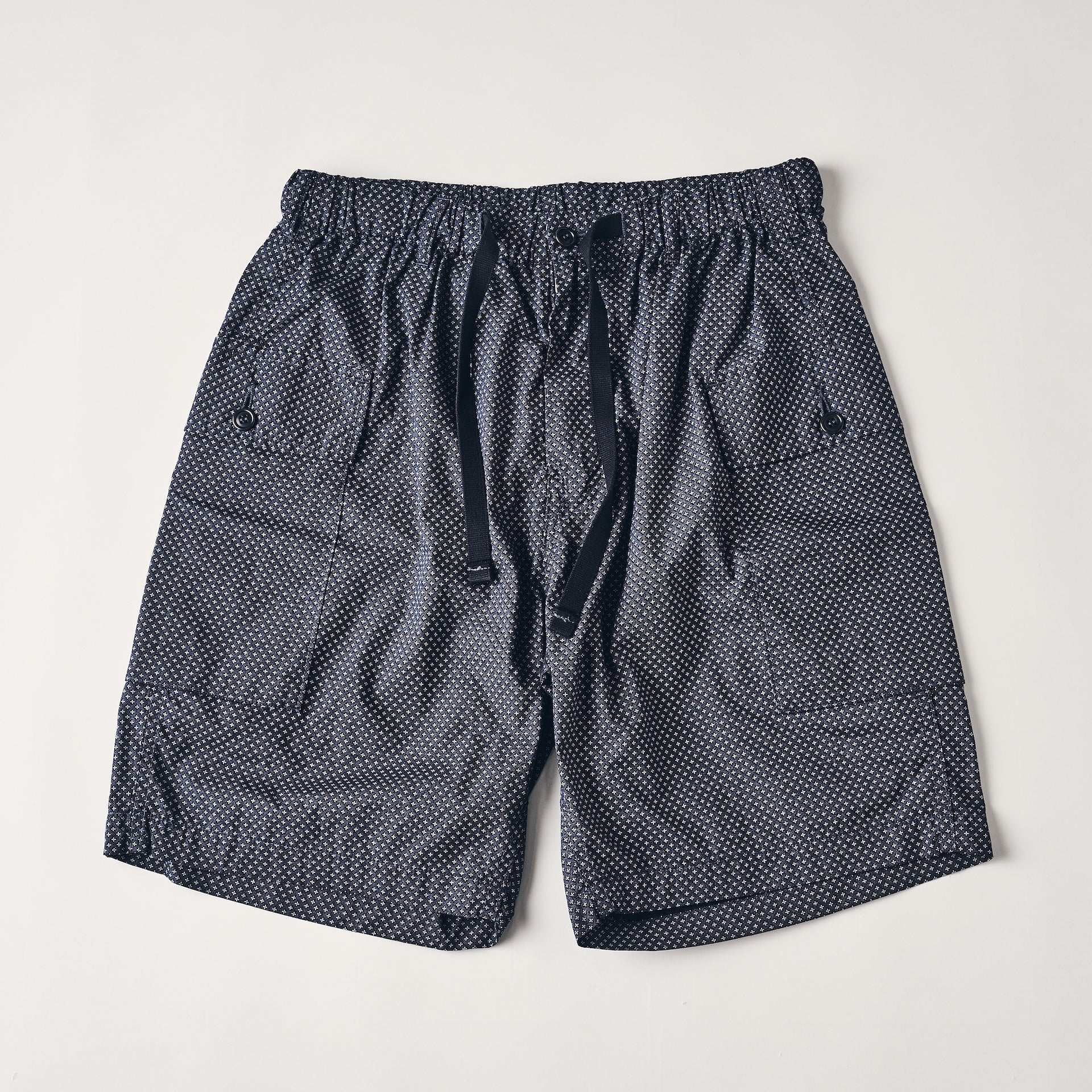 #3308S-MPN E-Z WALKABOUT Shorts : micro print navy