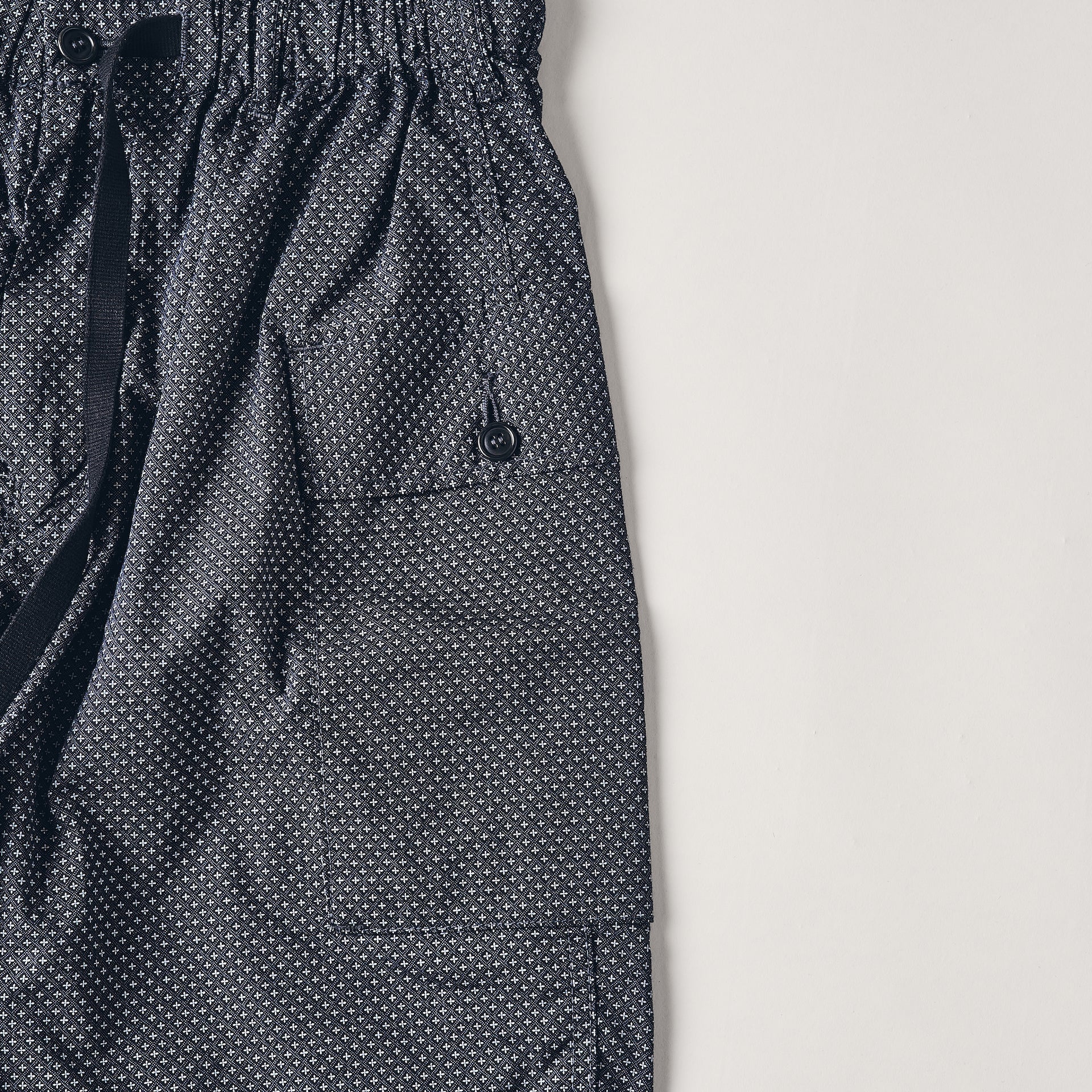 #3308S-MPN E-Z WALKABOUT Shorts : micro print navy