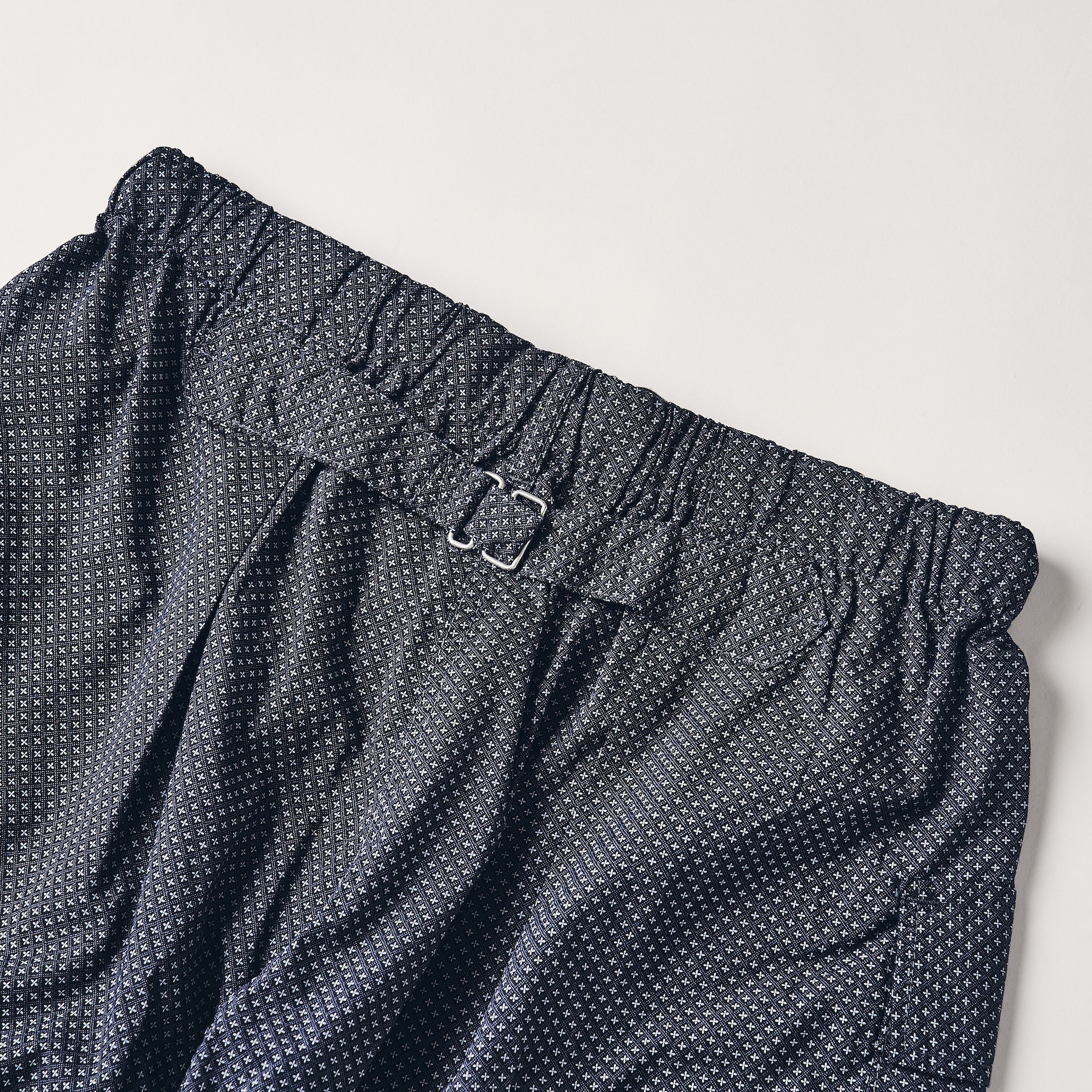 #3308S-MPN E-Z WALKABOUT Shorts : micro print navy