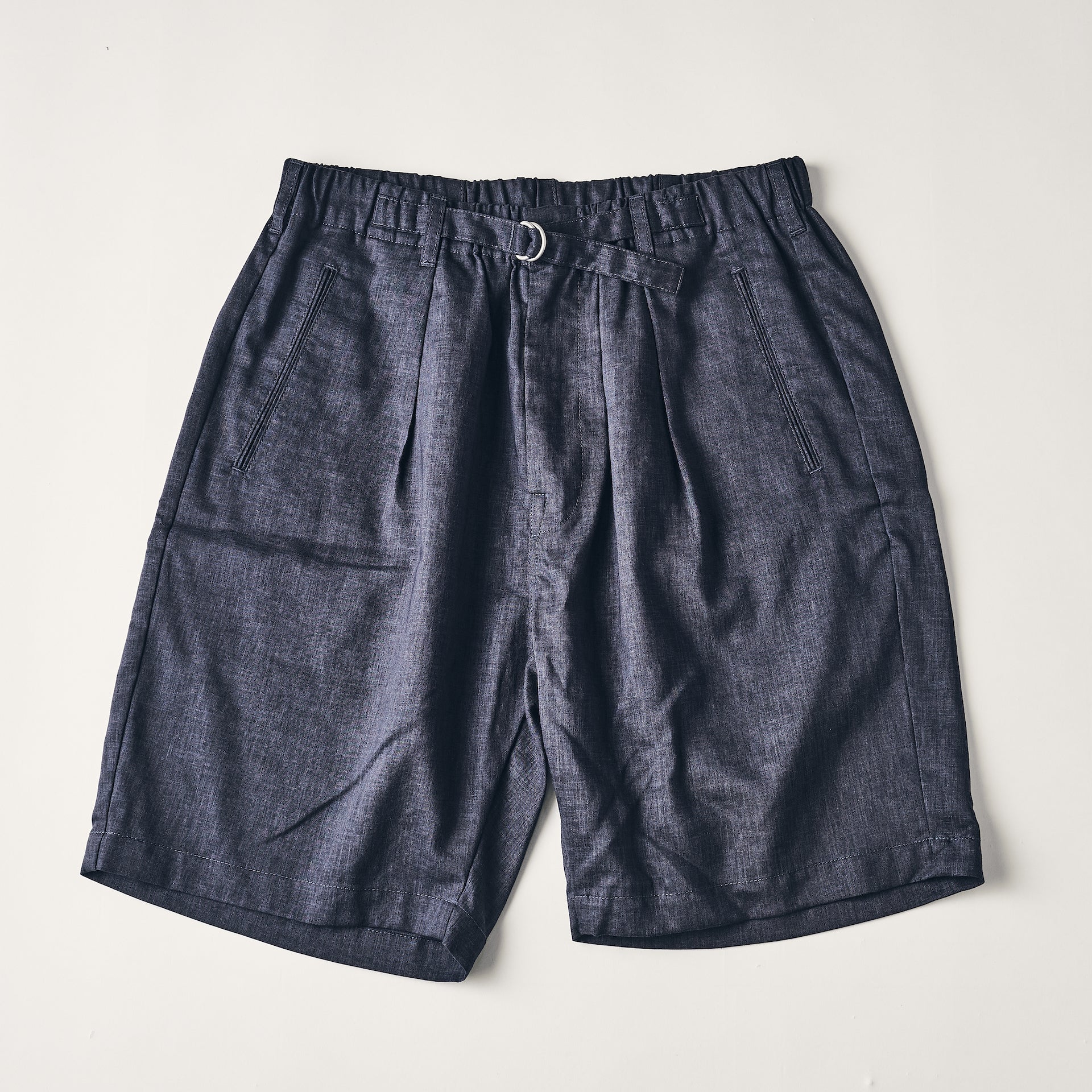 #3315S-PLH E-Z Lax 4 Shorts : poly/linen heather grey