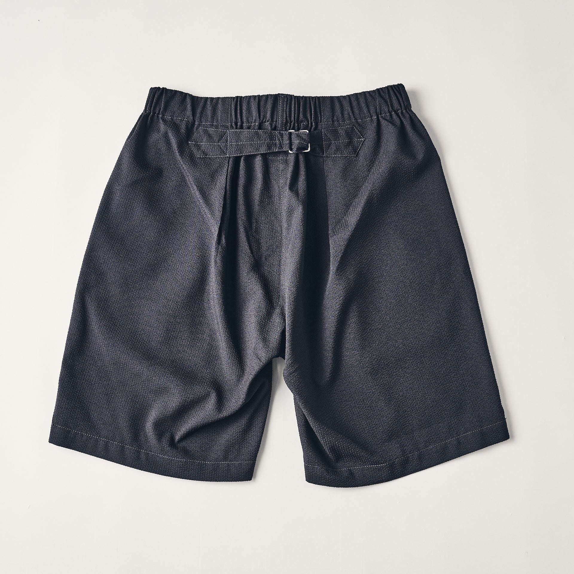 #3315S-PSB E-Z Lax 4 Shorts : poly seersucker black