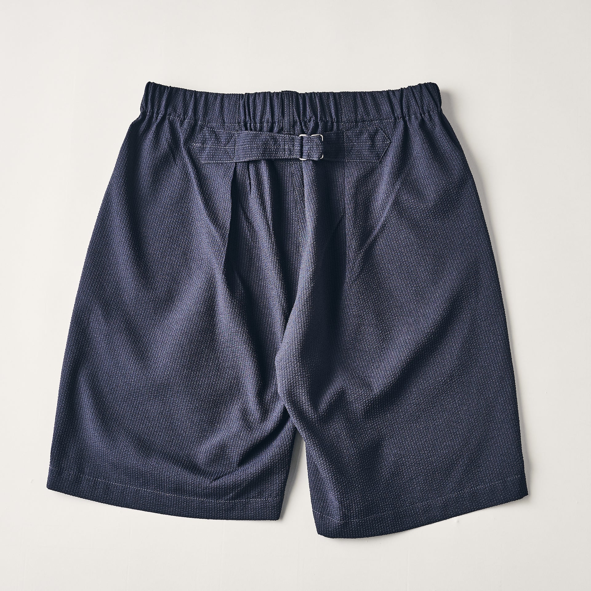#3315S-PSN E-Z Lax 4 Shorts : poly seersucker navy