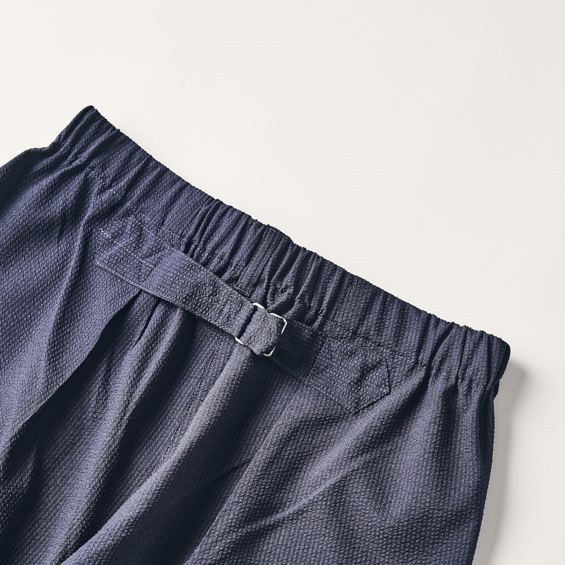 #3315S-PSN E-Z Lax 4 Shorts : poly seersucker navy