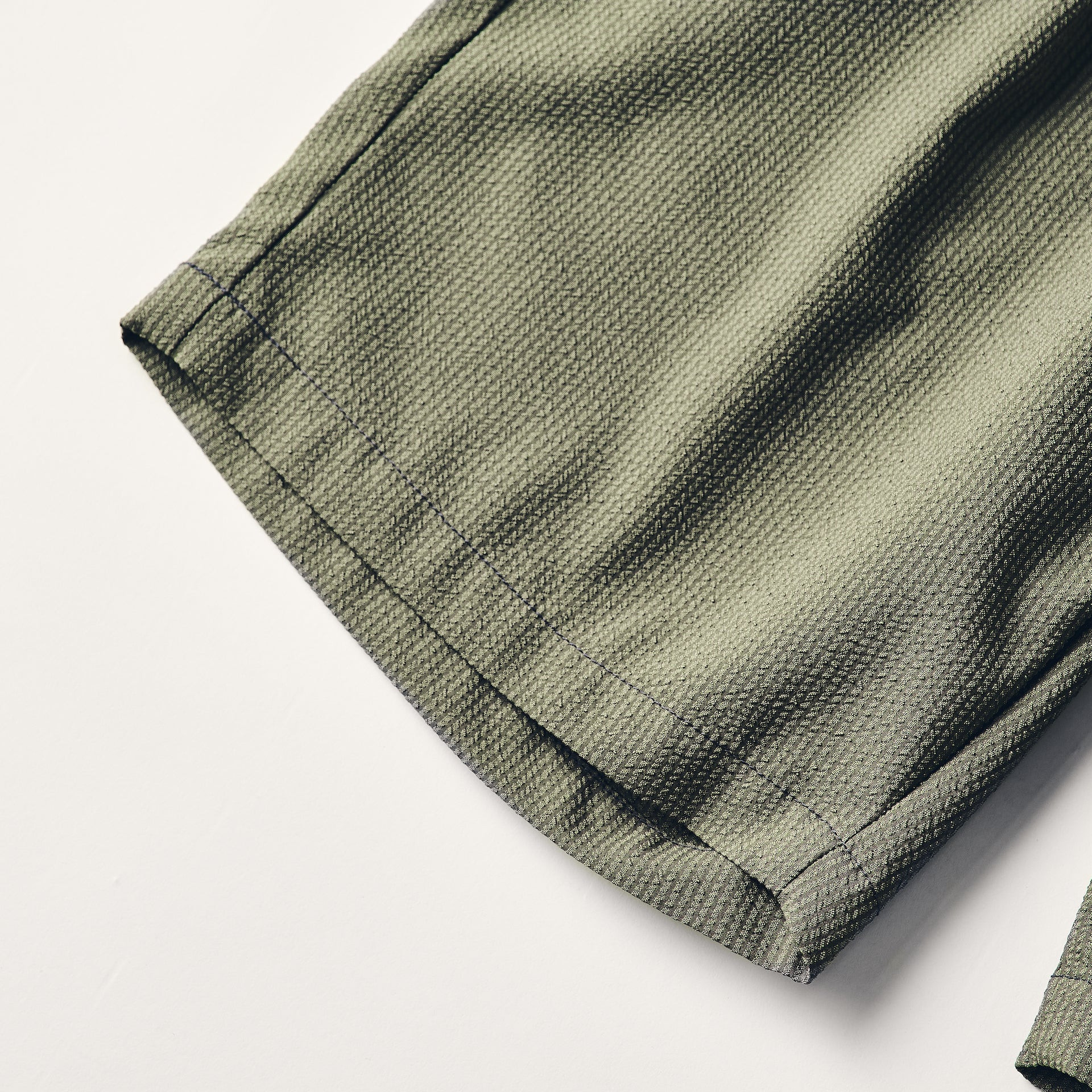 #3315S-PSO E-Z Lax 4 Shorts : poly seersucker olive