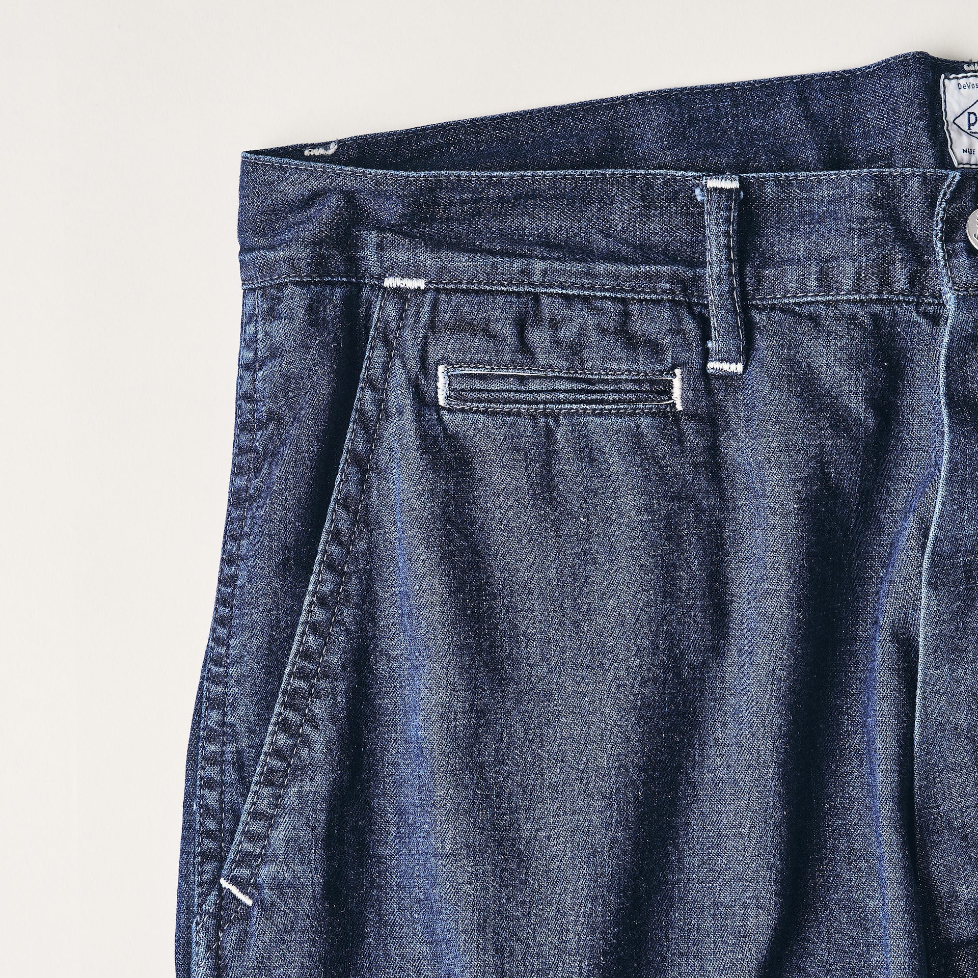 #3316-W8D De Laware 3 : 8 oz. vintage denim indigo (deep washed)