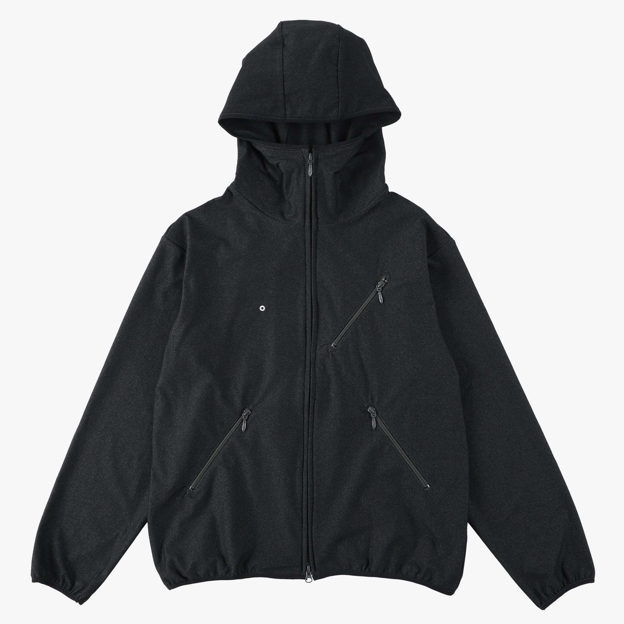 #3601 E-Z Hoodie MPJ / mid weight poly jersey dark charcoal heather