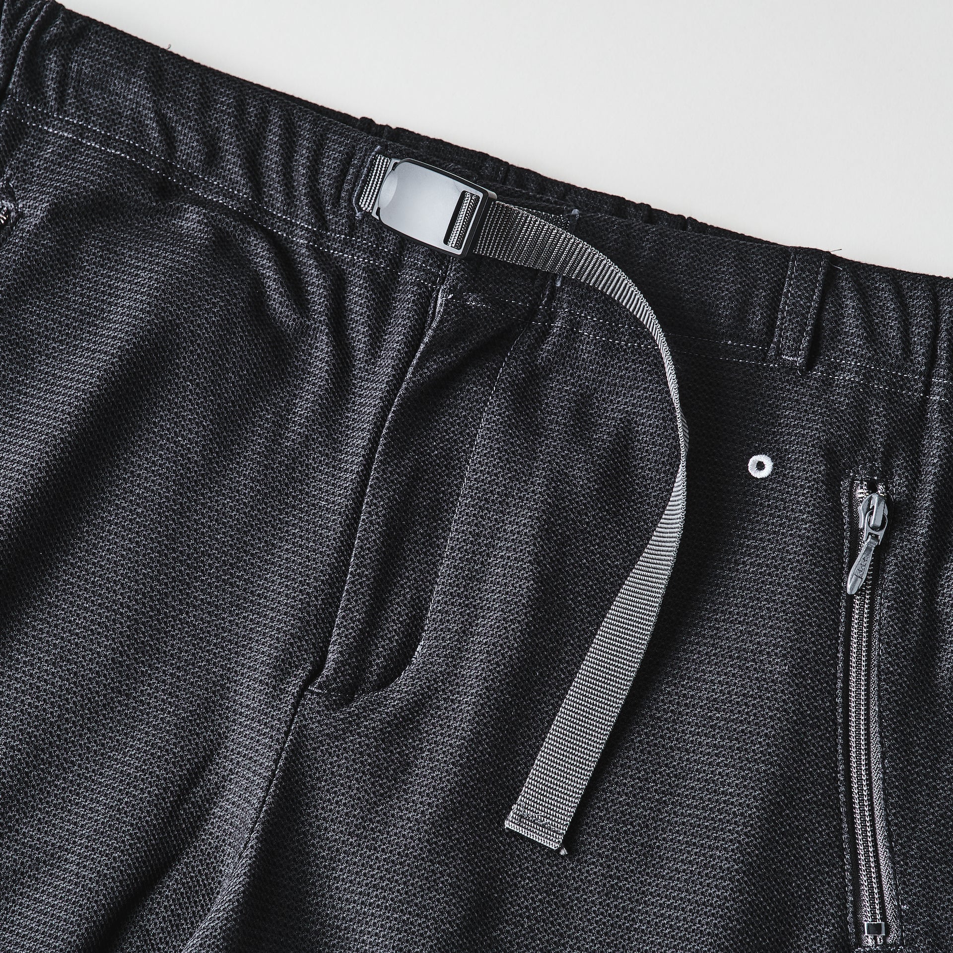 #3604-CMP E-Z Shorts : honeycomb pique charcoal mix