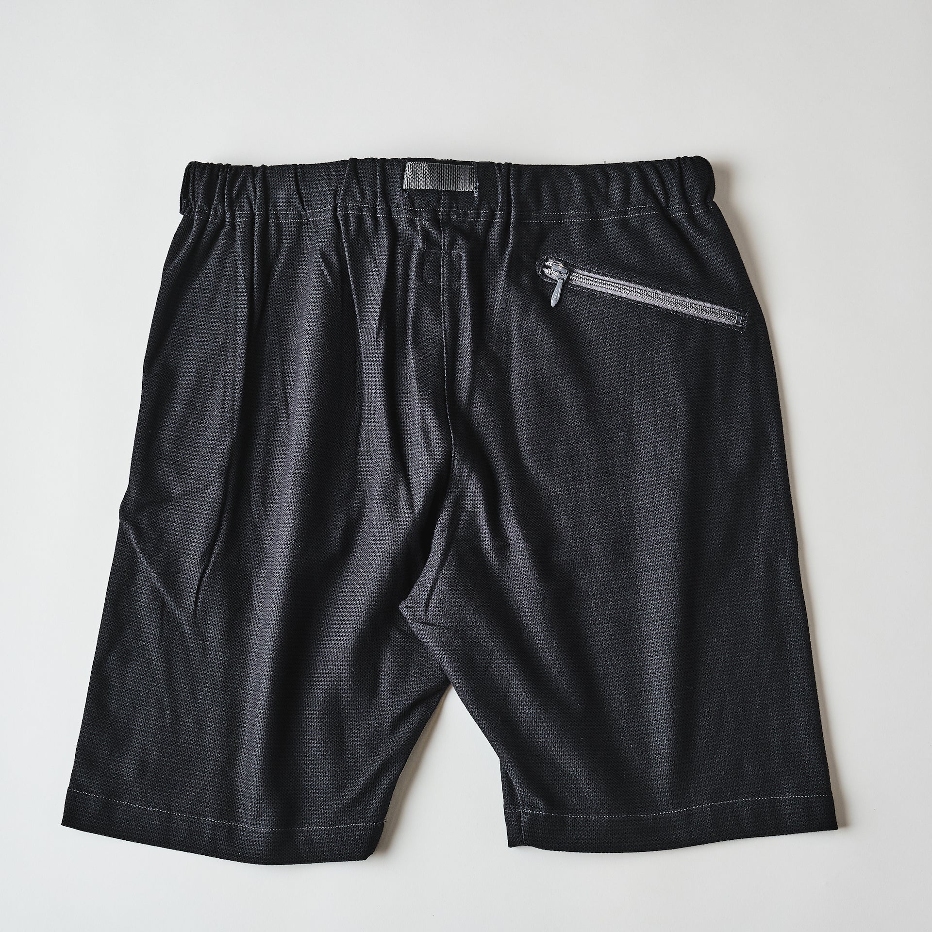 #3604-CMP E-Z Shorts : honeycomb pique charcoal mix
