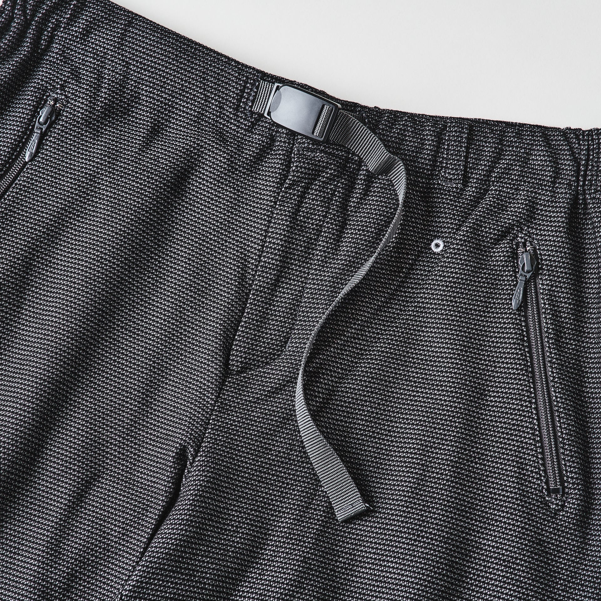 #3604-GBP E-Z Shorts : honeycomb pique grey border