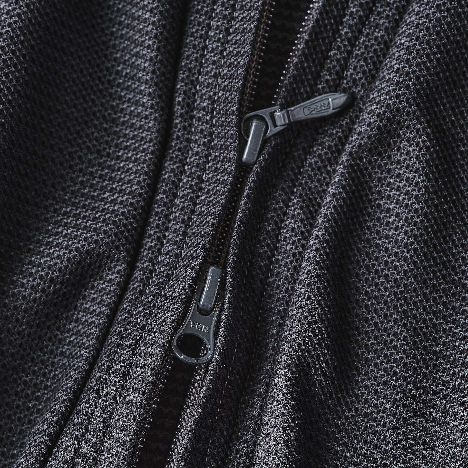 #3609-CMP E-Z Zip Cardigan : honeycomb pique charcoal mix