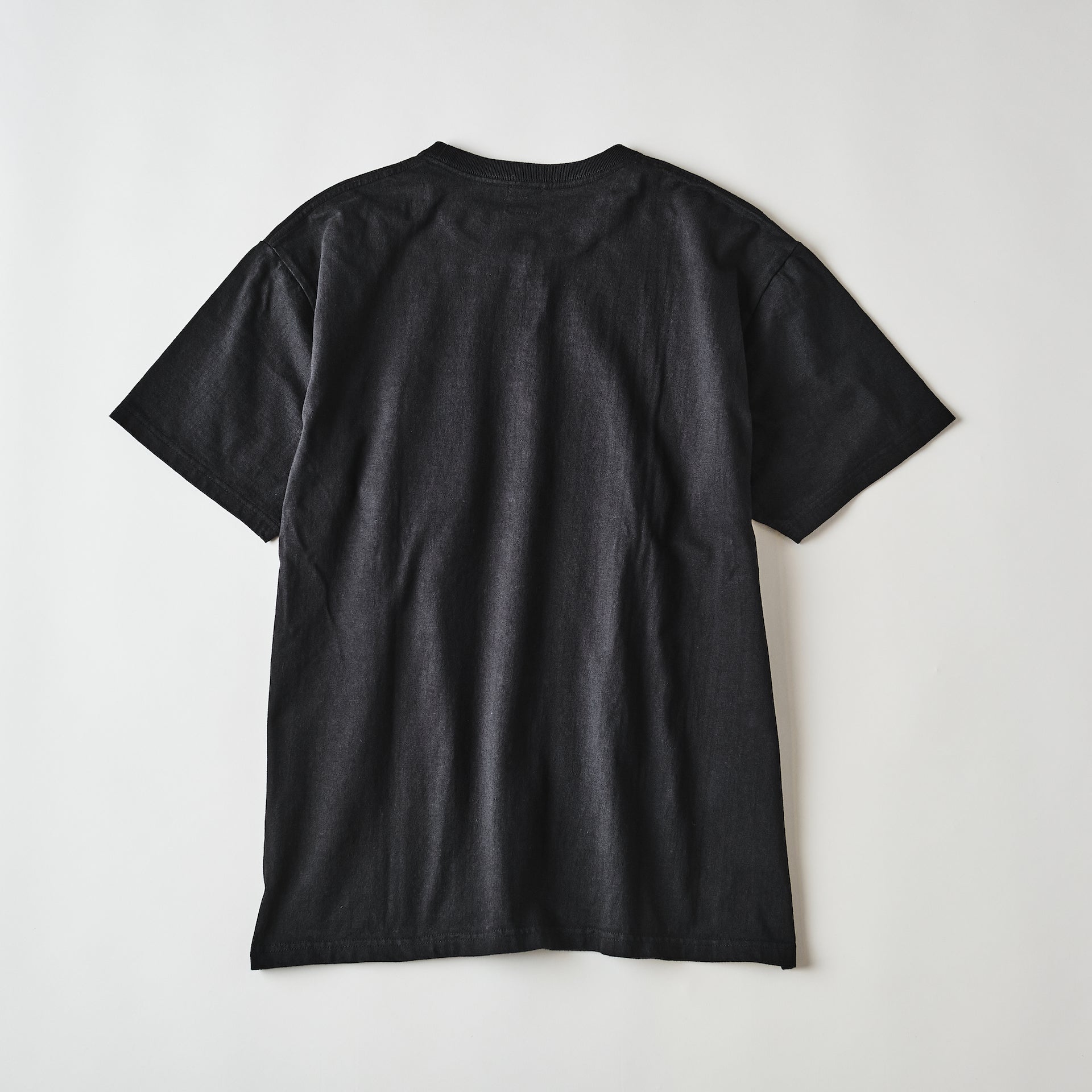 #3614-BLA Crew Pocket Tee : heavyweight jersey black