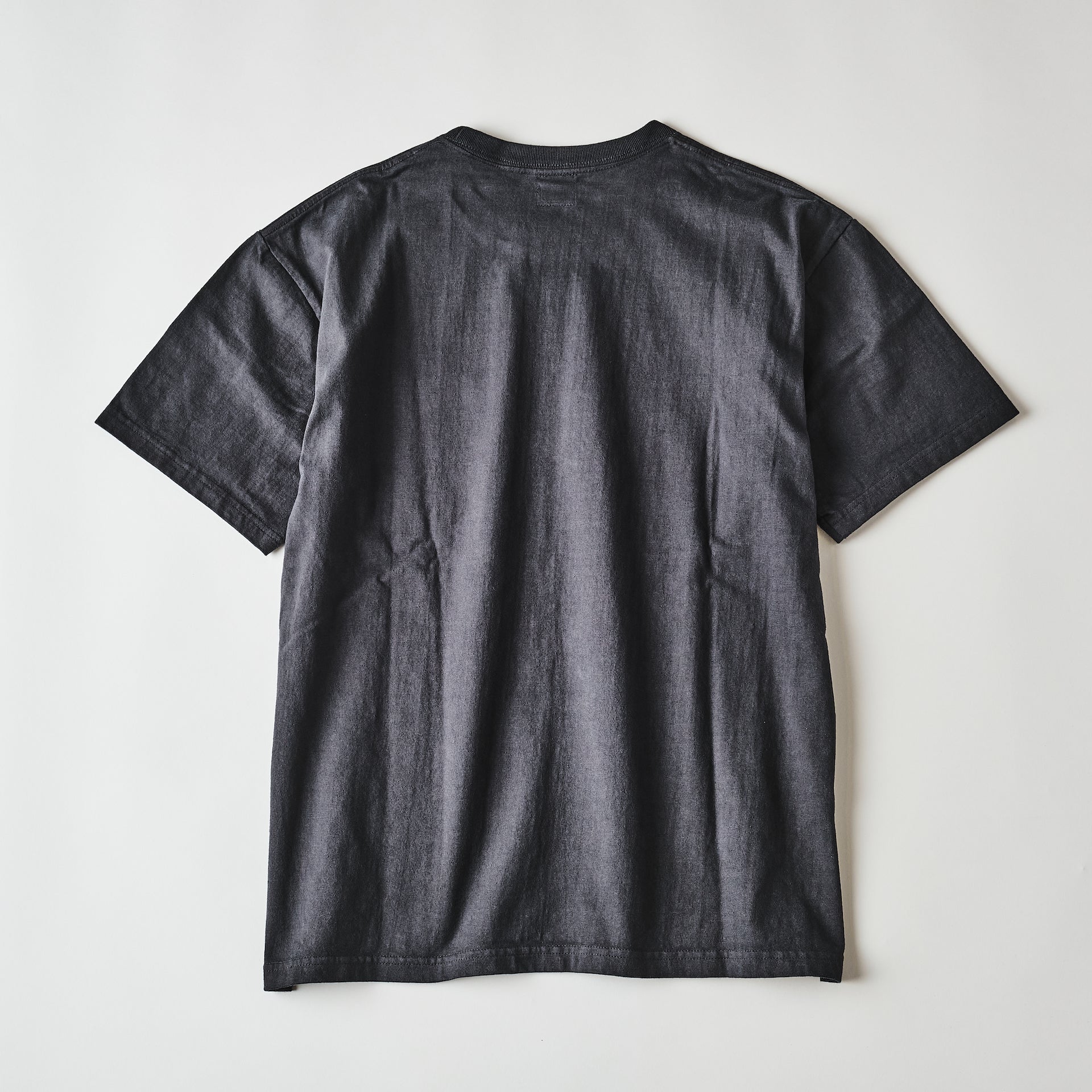 #3614-CHA Crew Pocket Tee : heavyweight jersey charcoal