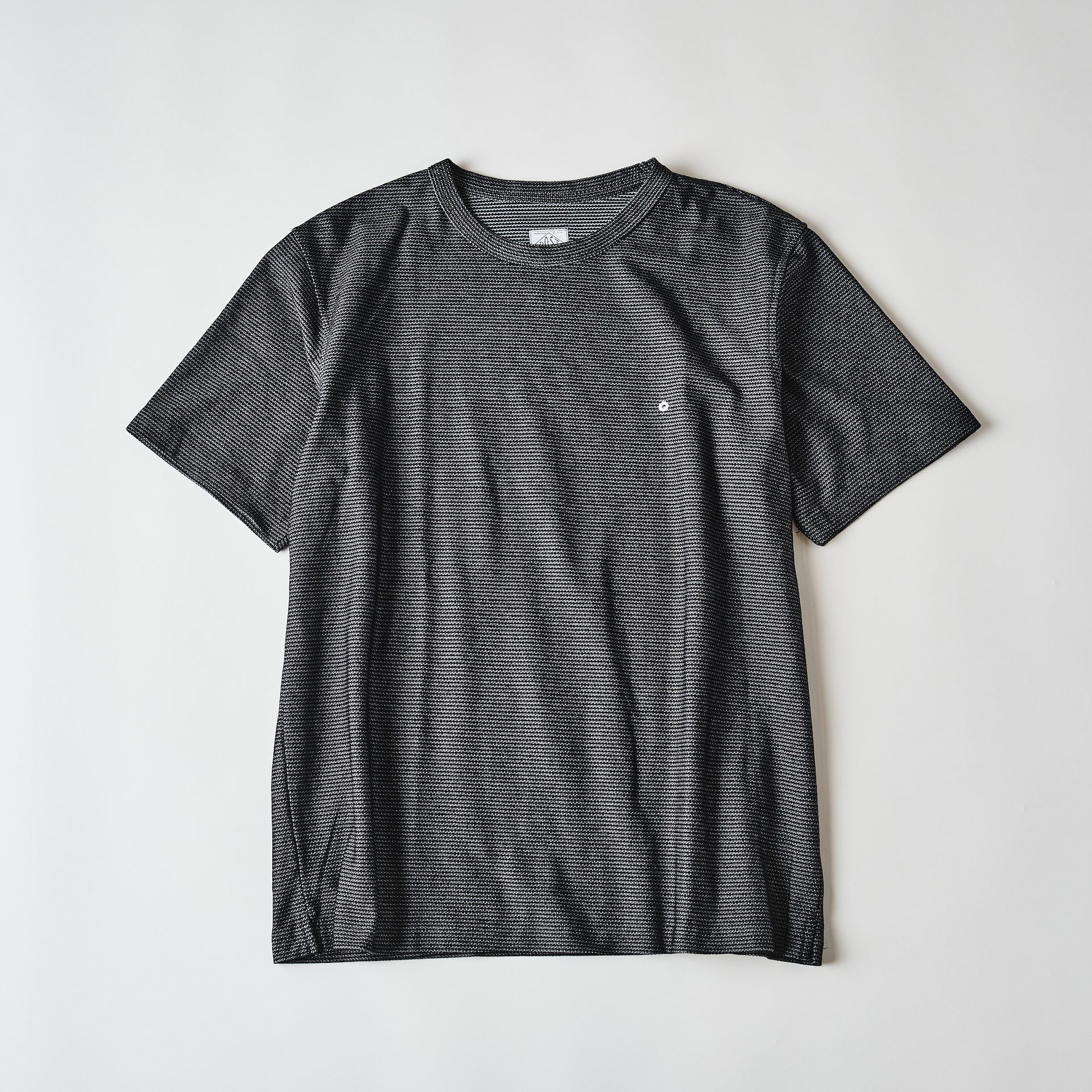 #3620-GBP POST Binder Tee 2 : honeycomb pique grey border