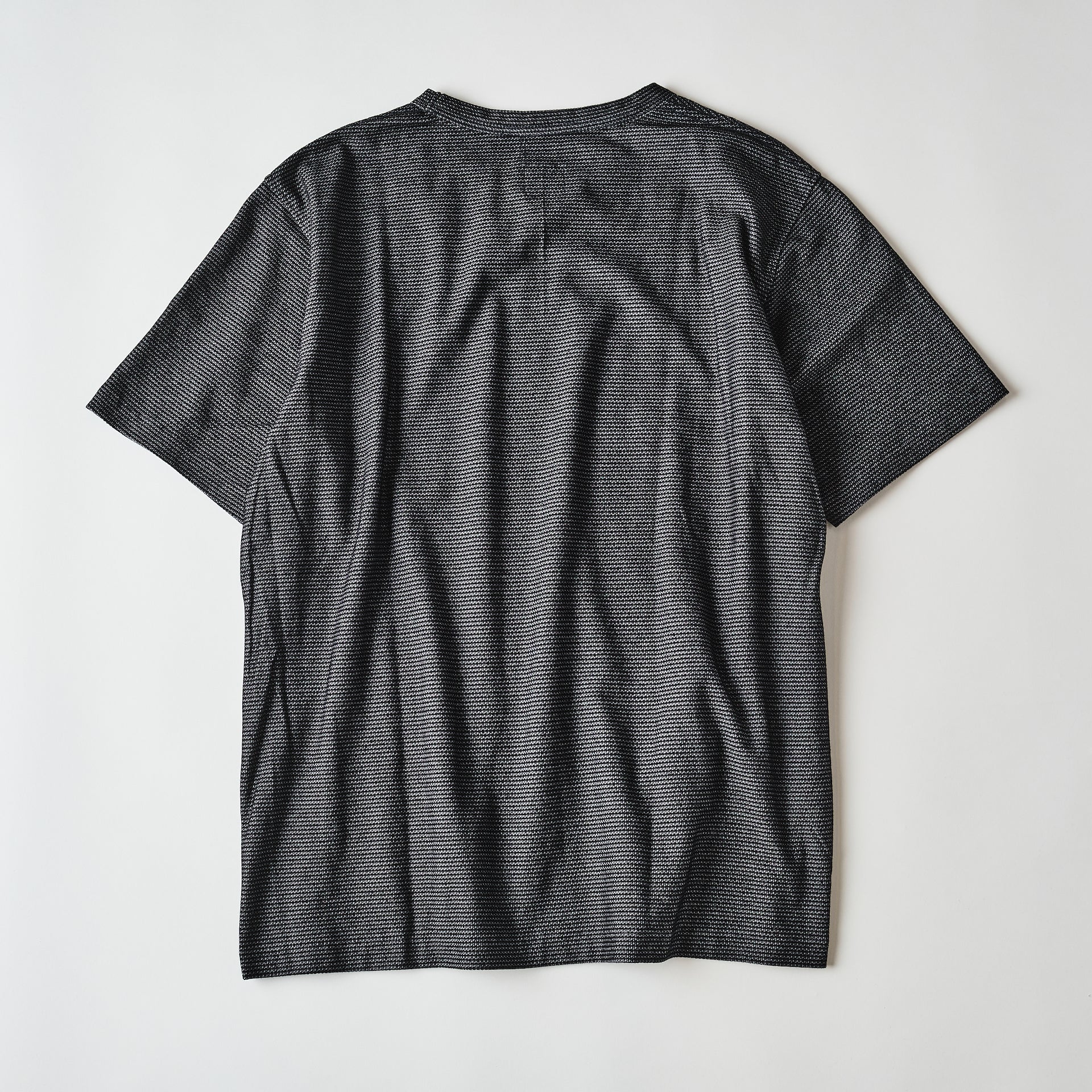 #3620-GBP POST Binder Tee 2 : honeycomb pique grey border