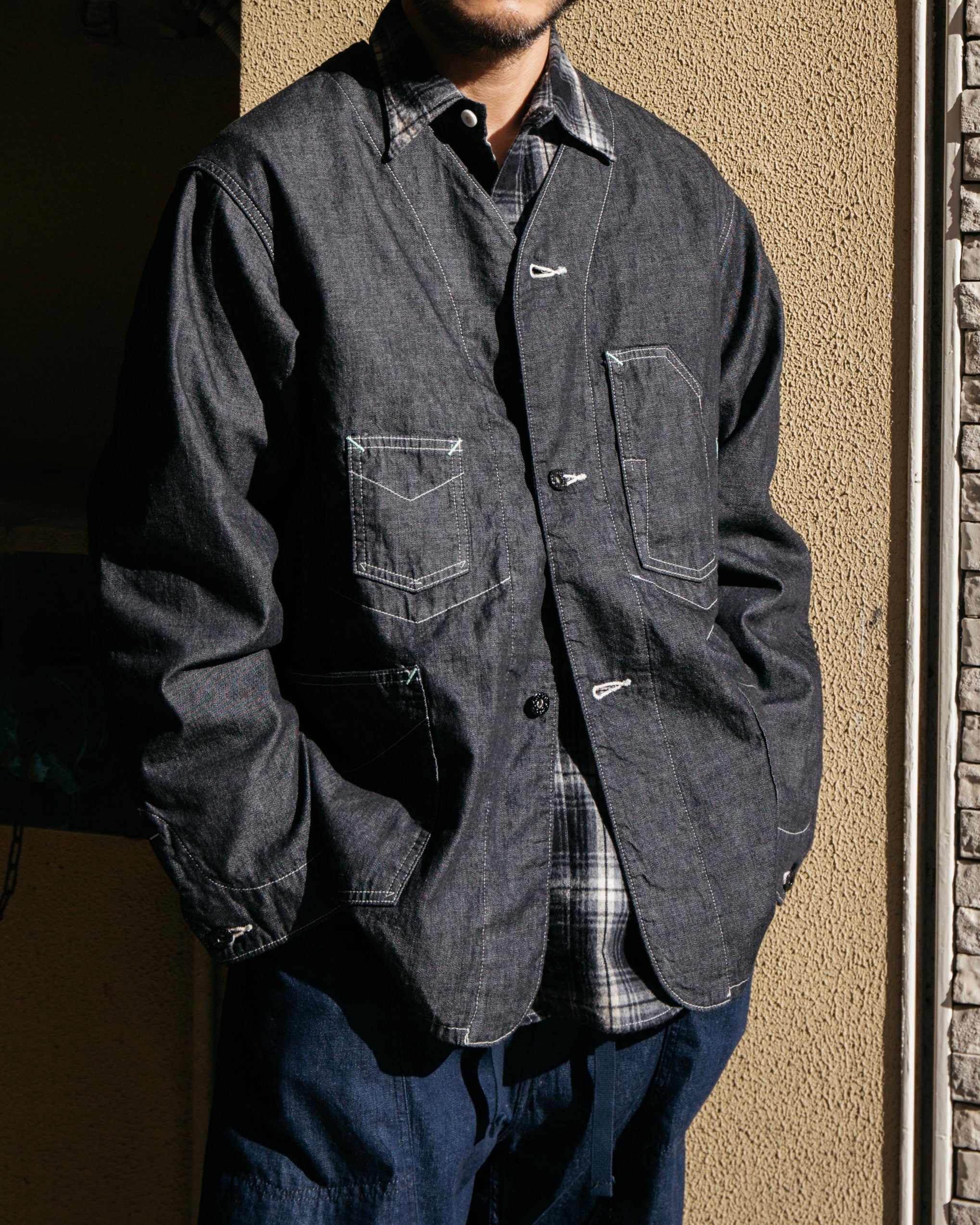 #3111DV-8DB De Luxe Railroader 2 DV : 8 oz. denim w/taffeta lining black