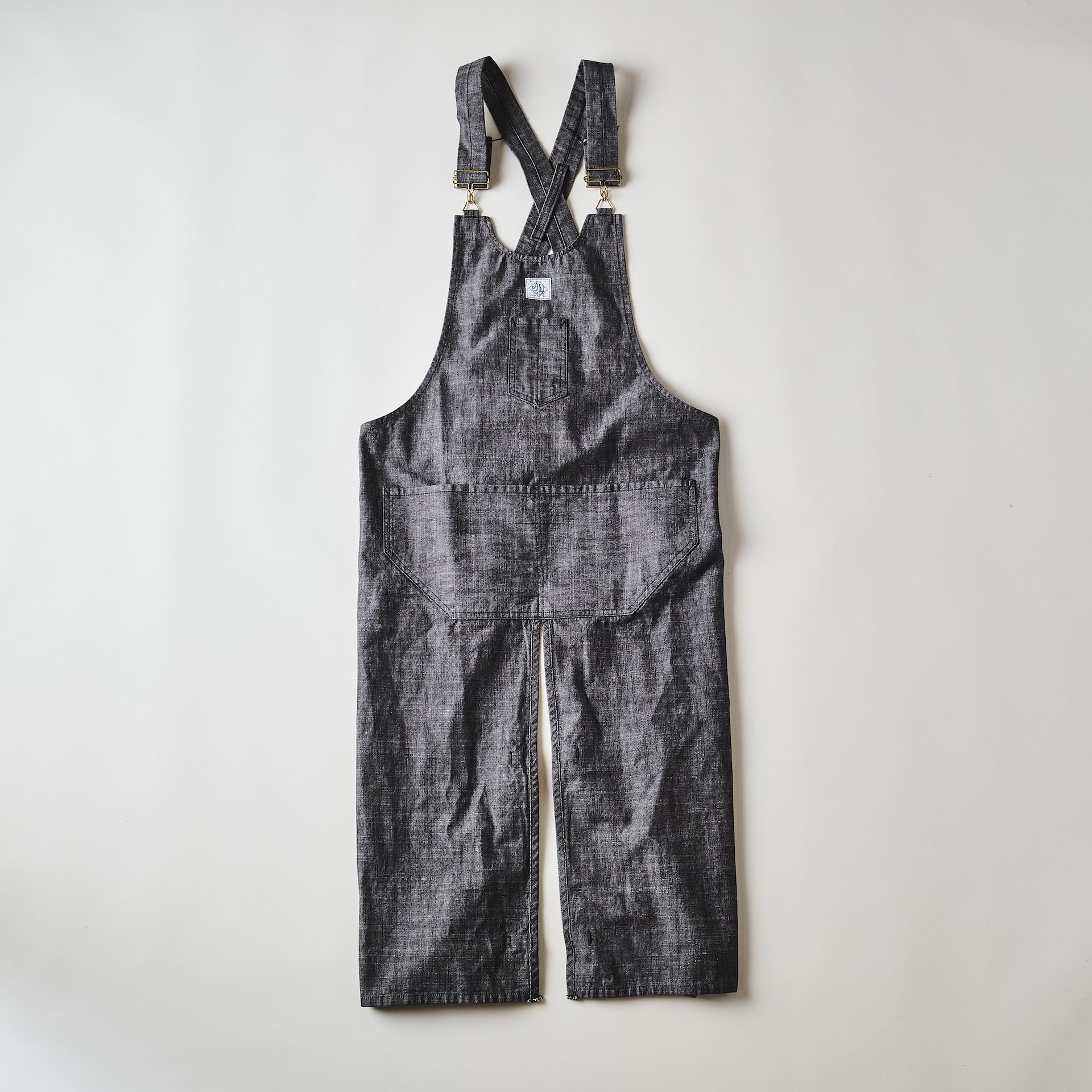 #3801R-SD POST Apron #1R : slub dungaree grey