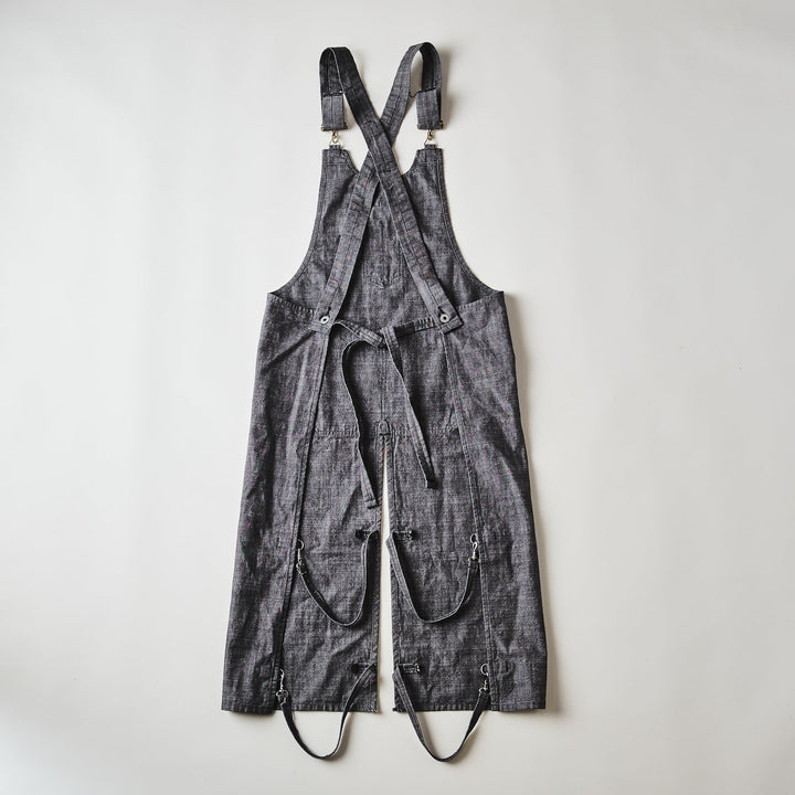 3801R-SD POST Apron #1R : slub dungaree gray – POST OʼALLS