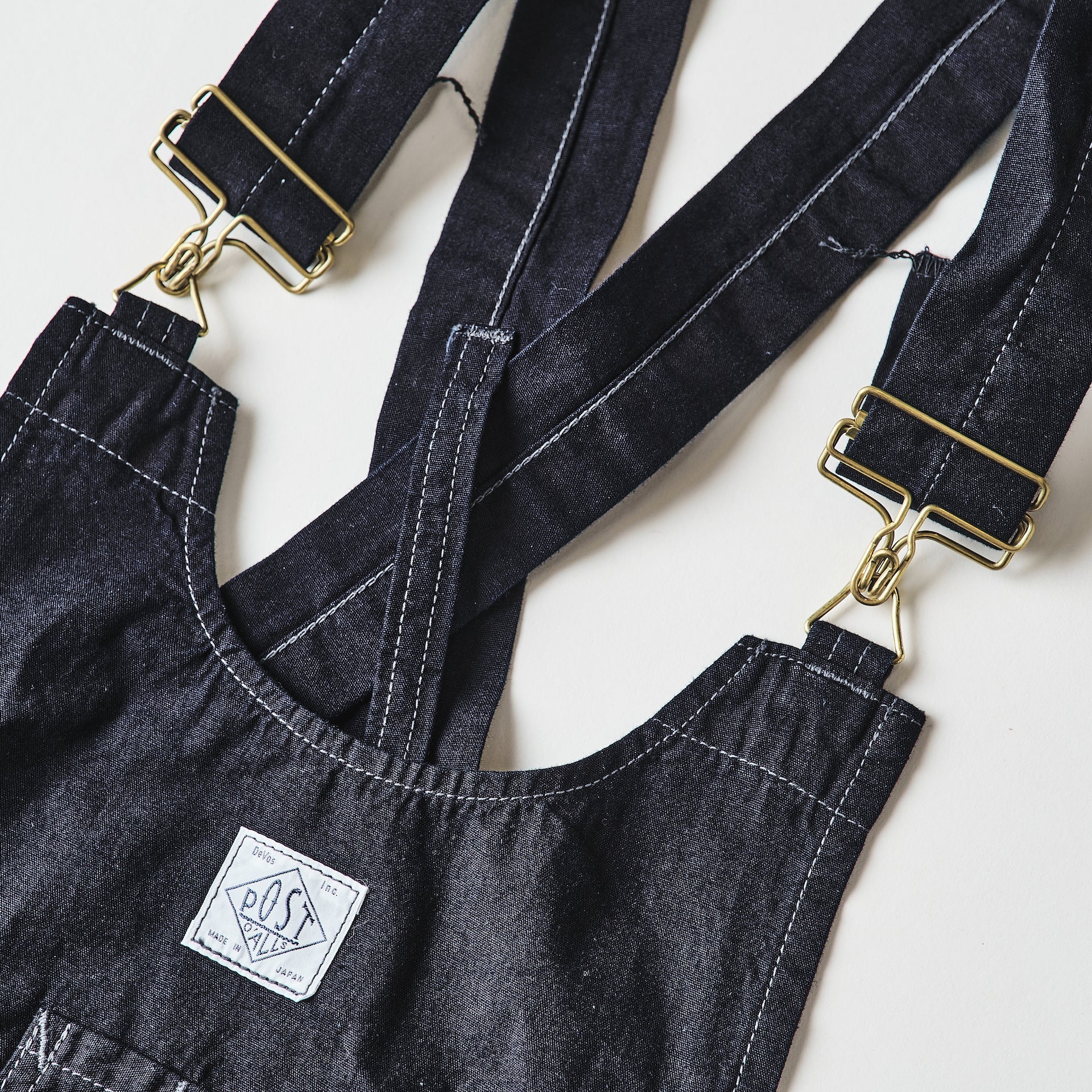 #3802R-VSI POST Apron #2R : vintage sheeting indigo