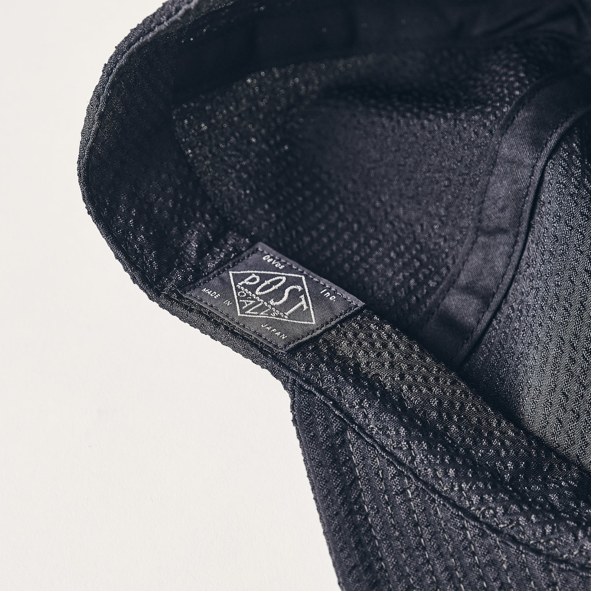 #3903-PSB POST Ball Cap : poly seersucker black