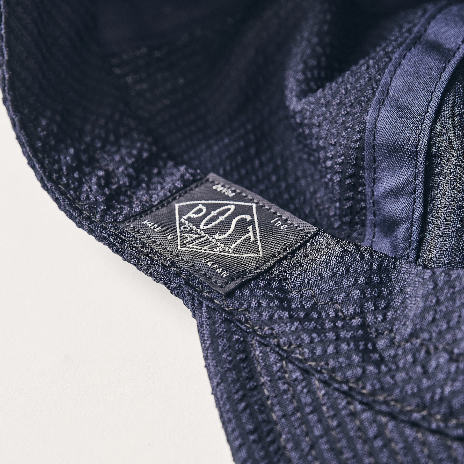 #3903-PSN POST Ball Cap : poly seersucker navy