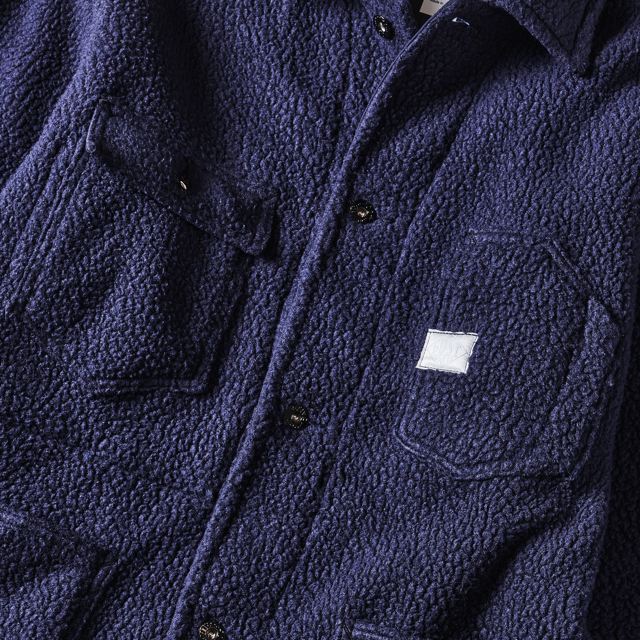 #1103-PSN Polarfleece Jacket : Polar Tech Sherpa navy