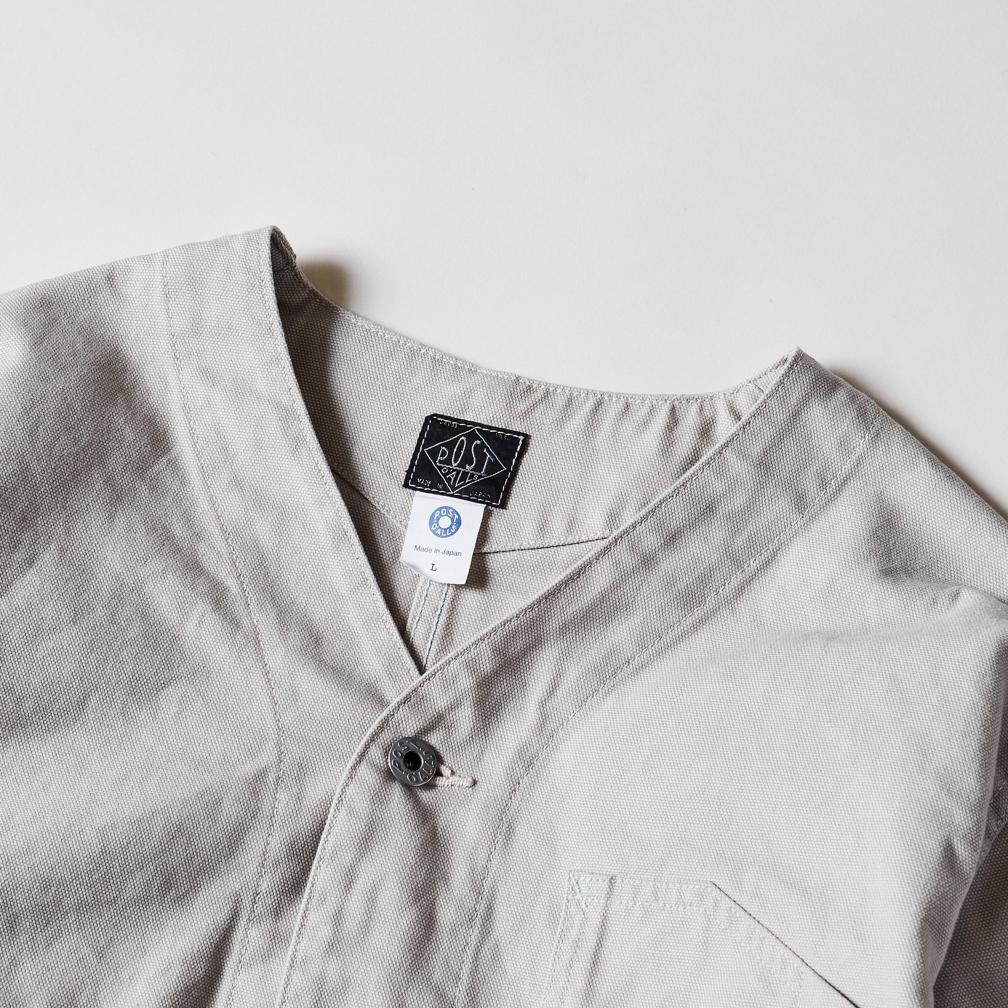 #1104-COS Stoker's Jacket : cotton canvas stone