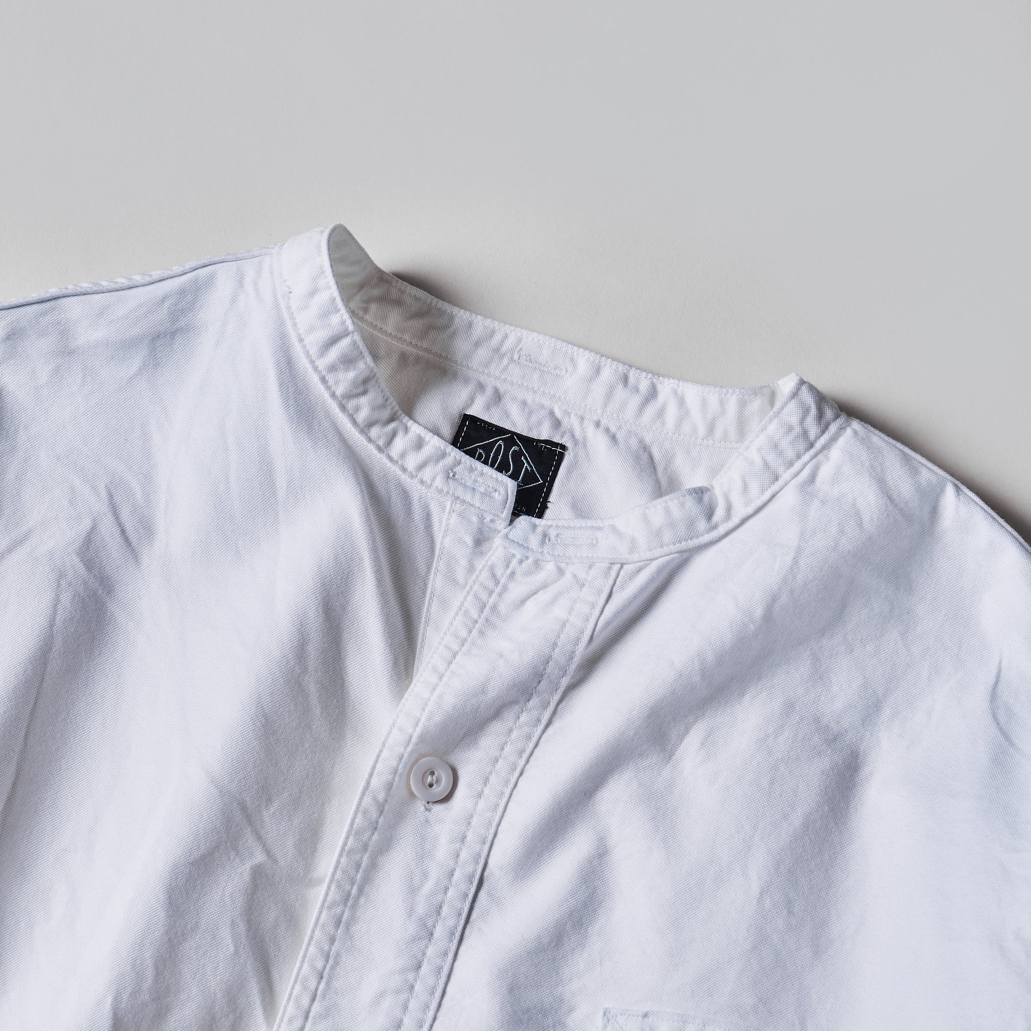 #1203-OW Band collar shirt : oxford (23FW)