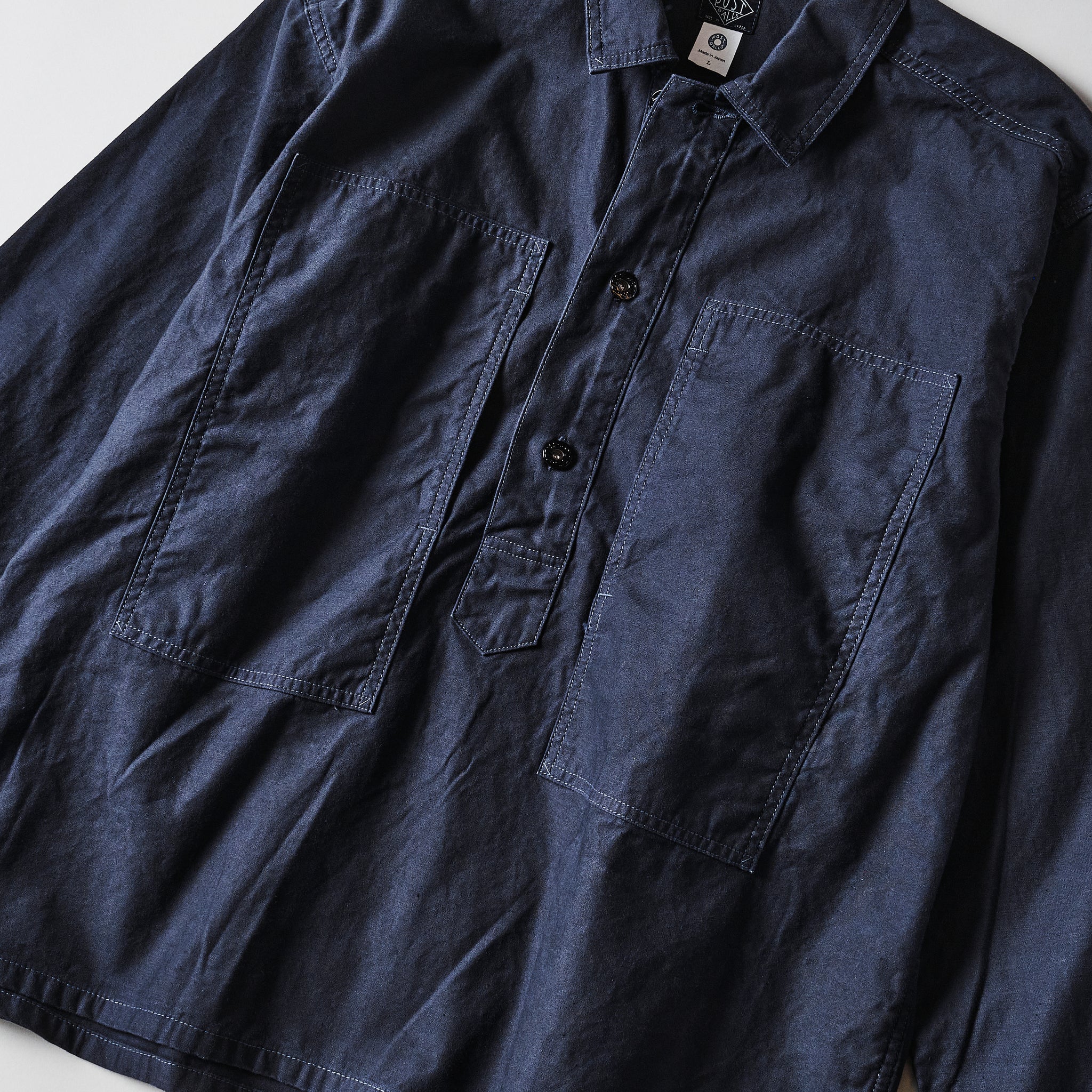 #1204-VMC Army Shirt : vintage sateen charcoal (23FW)