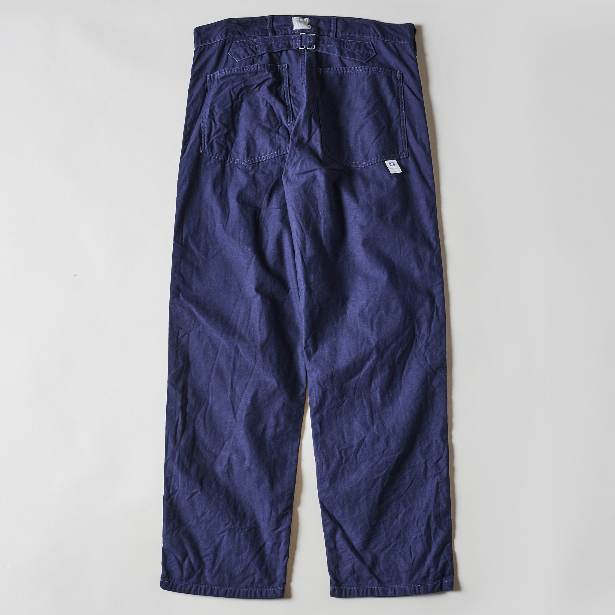 #1301-VMN Army Pants : vintage sateen navy