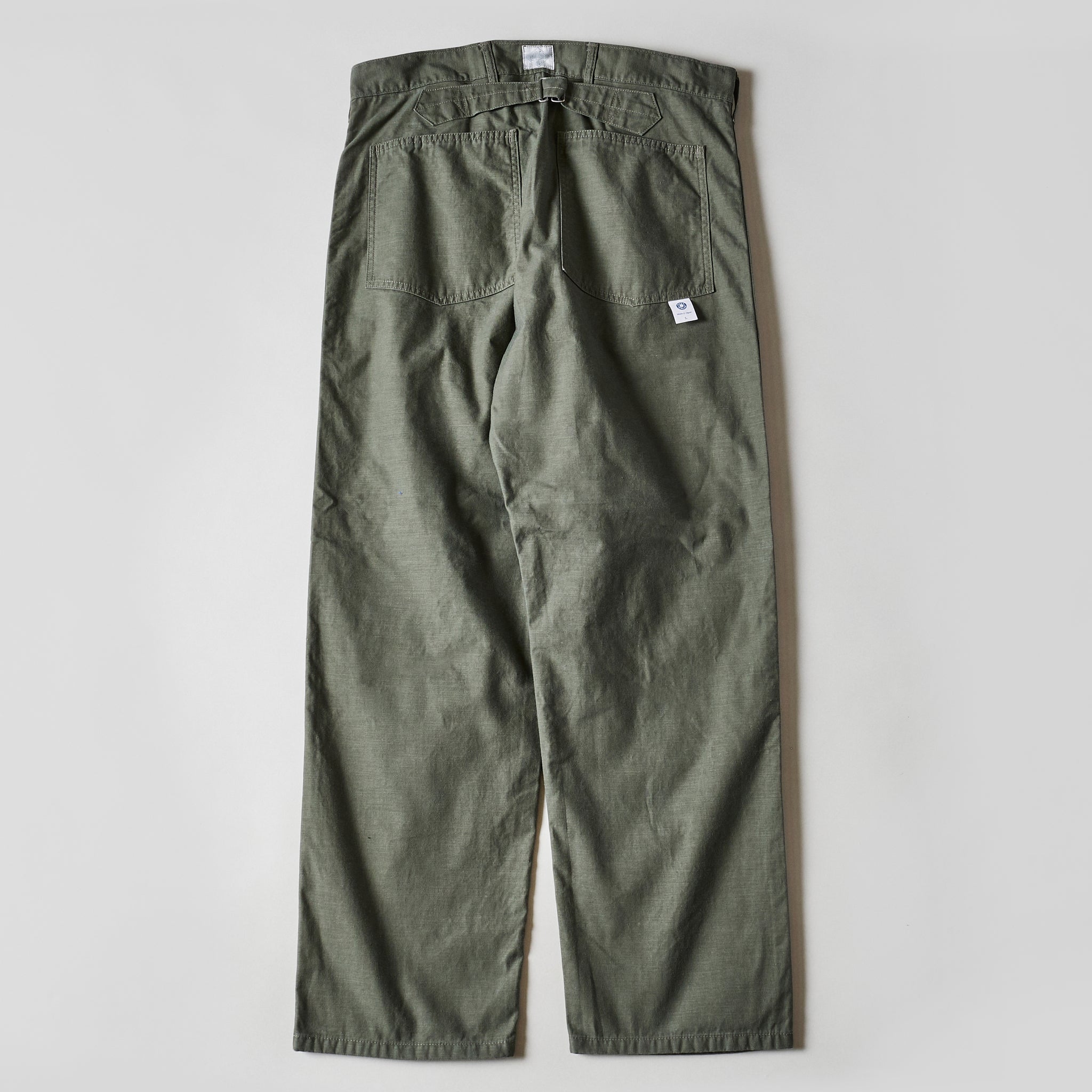 #1301-VMO Army Pants : vintage sateen olive