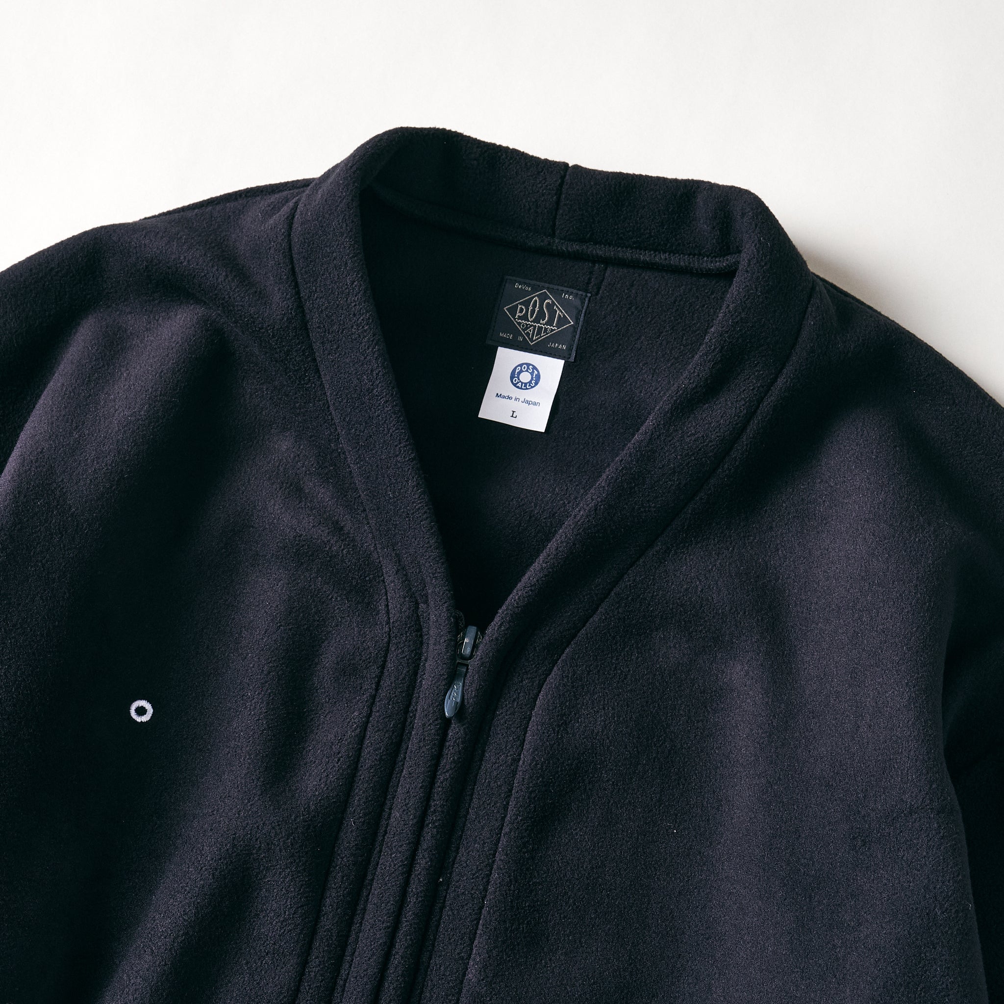#3609-PTB E-Z Zip Cardigan : Polar Tech black