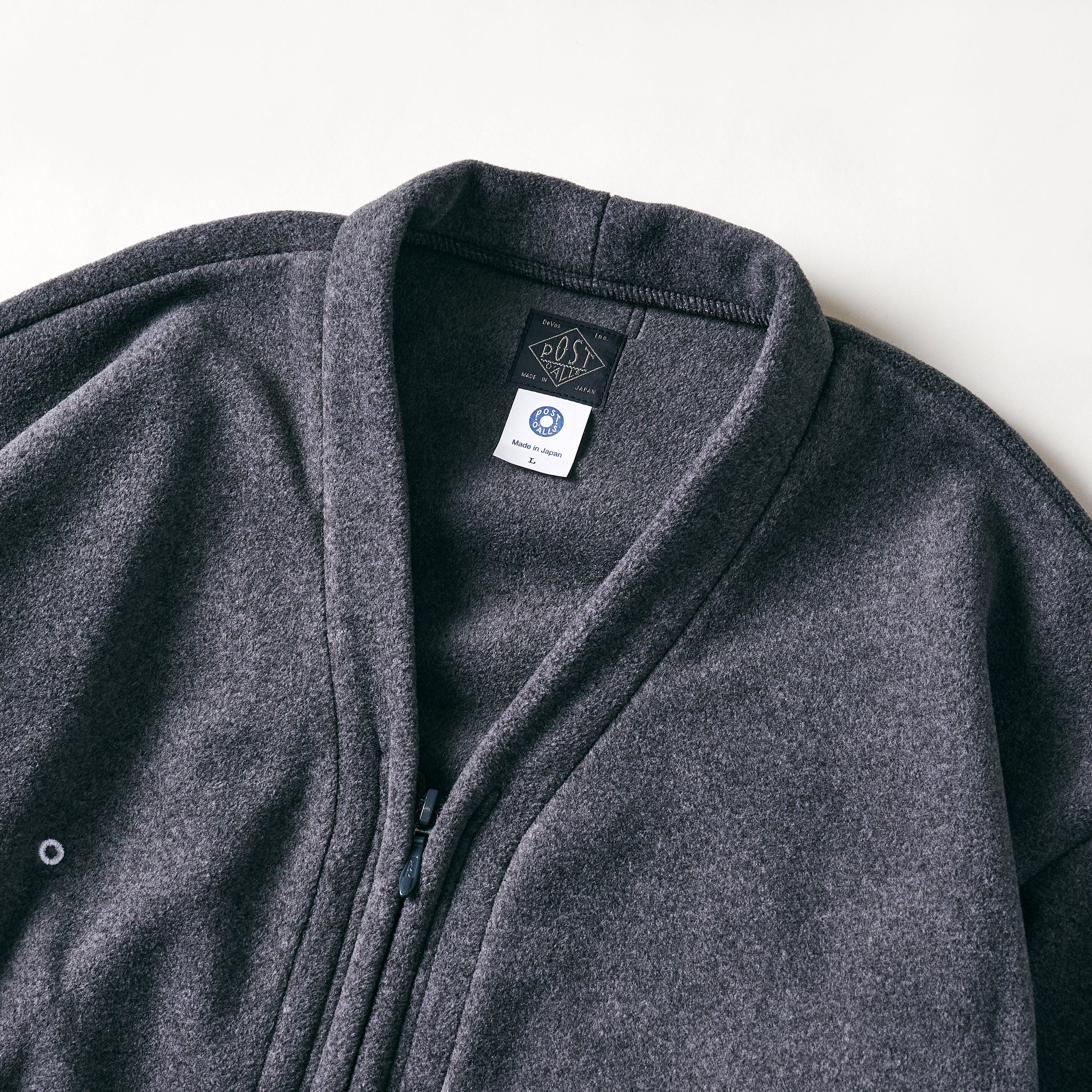 #3609-PTH E-Z Zip Cardigan : Polar Tech heather grey