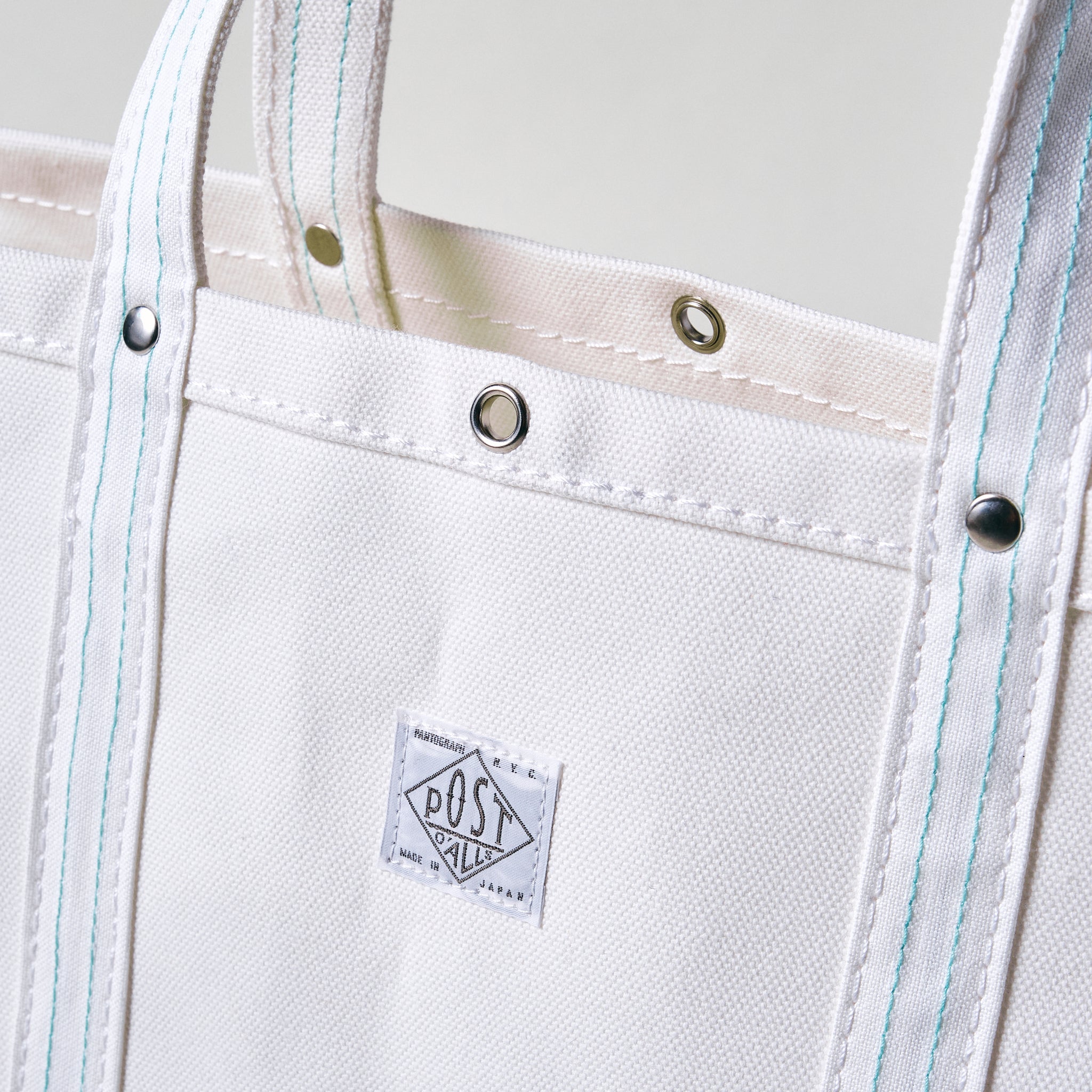 #4203-CW Bell Tote (M) : cotton canvas white